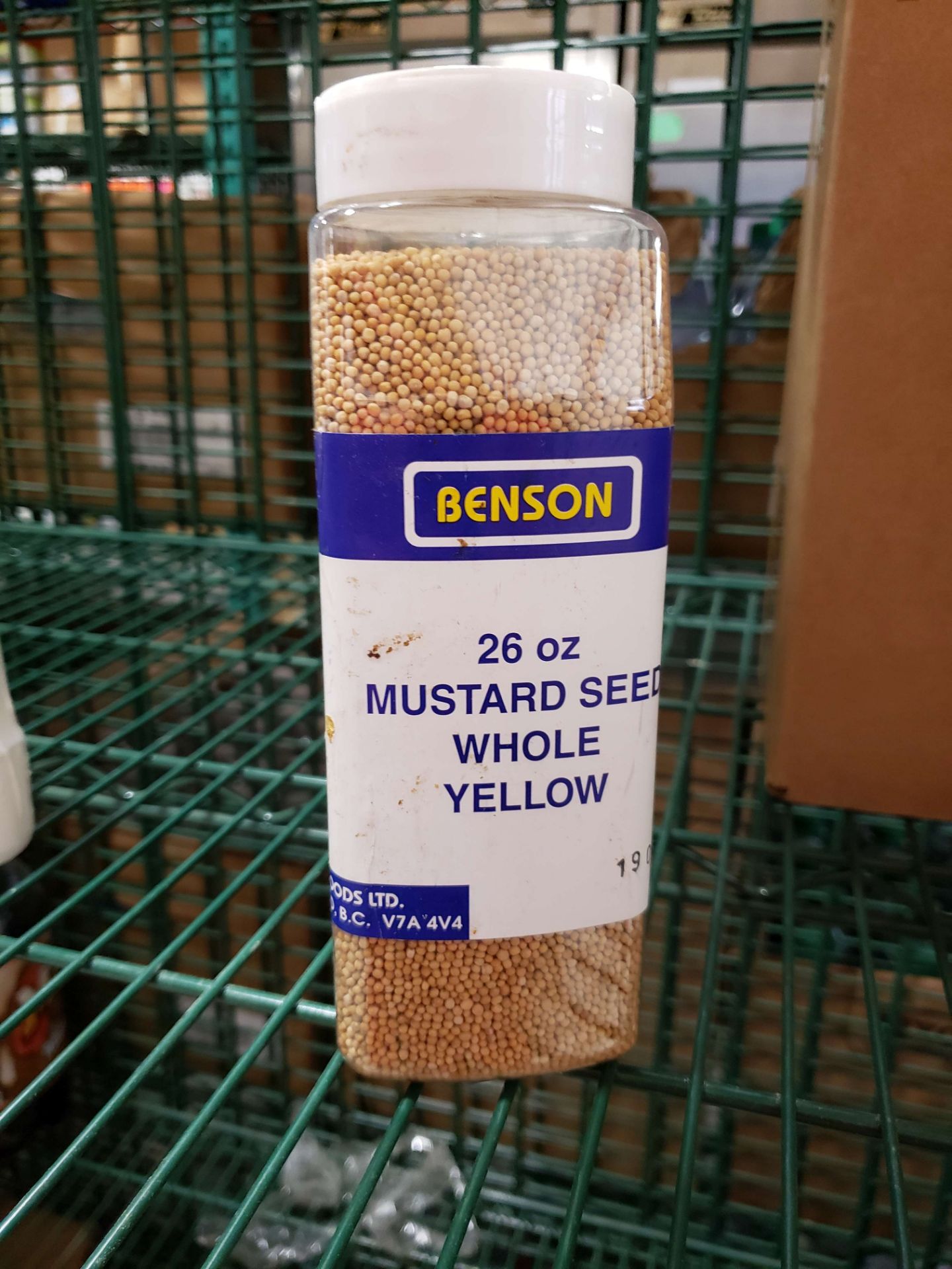 Benson Whole Yellow Mustard Seed - 1 x 26oz