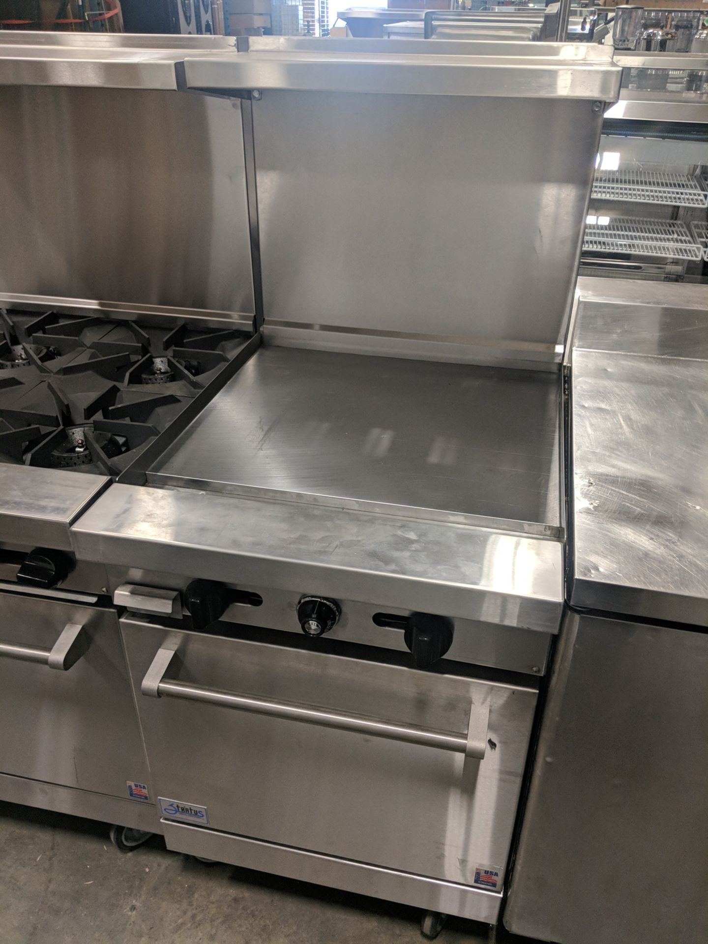 24" Natural Gas Griddle Range on Casters