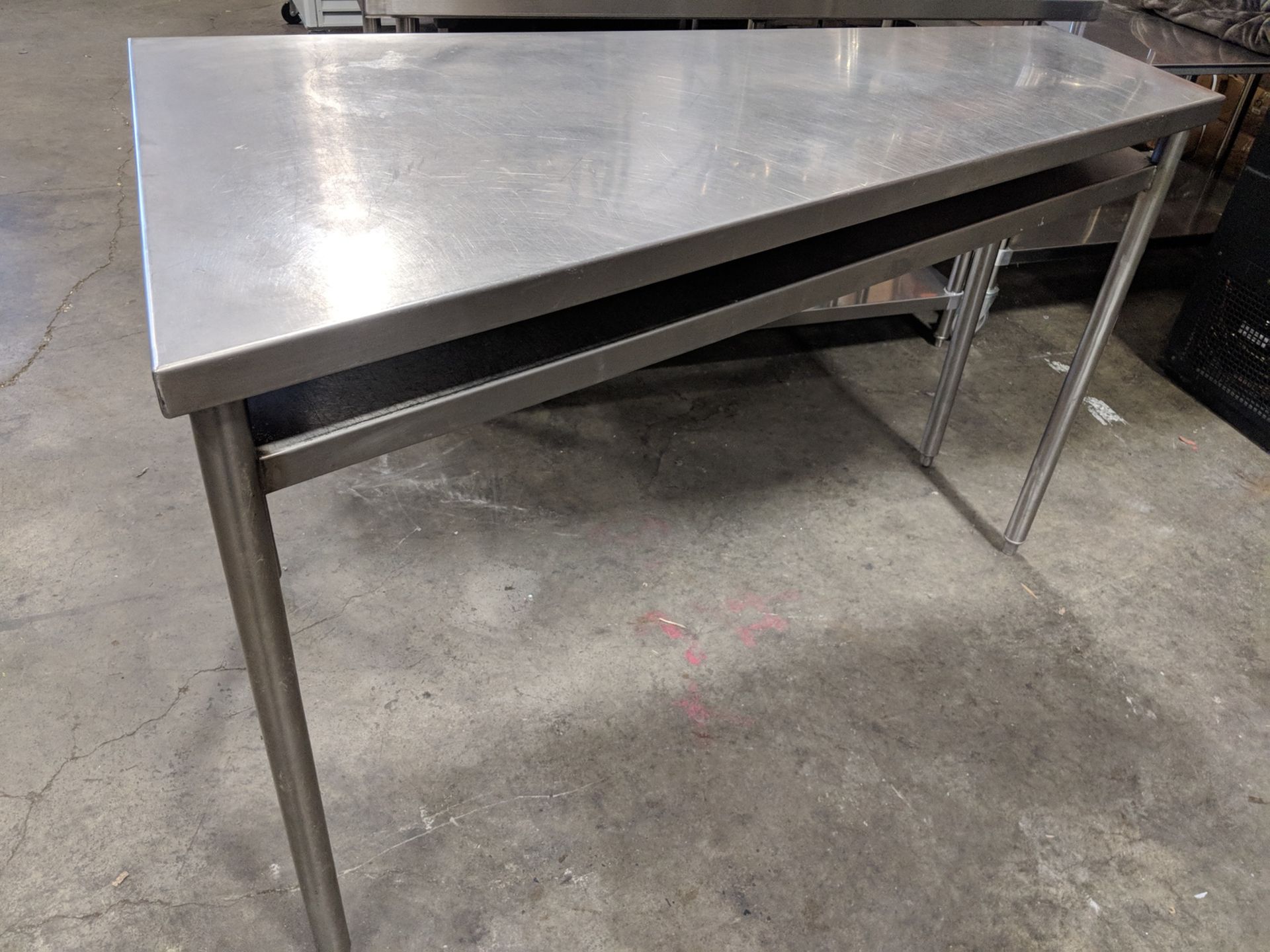 57" Custom Stainless Welded Table - Image 5 of 6