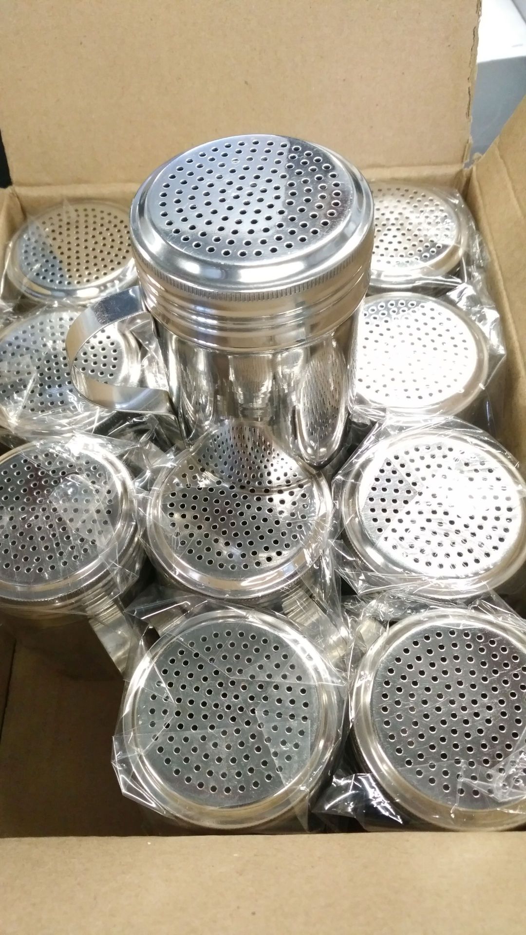 10oz Stainless Steel Dredgers - Lot of 12
