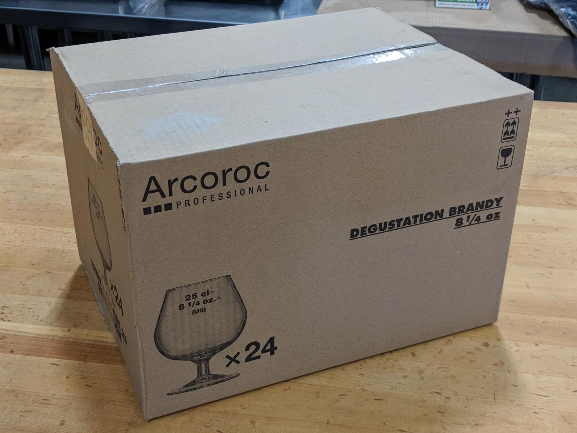 8.5oz/250ml Degustation Brandy/Cognac Glasses - Lot of 24 (1 Case/4 Boxes), Arcoroc 62661 - Image 3 of 6