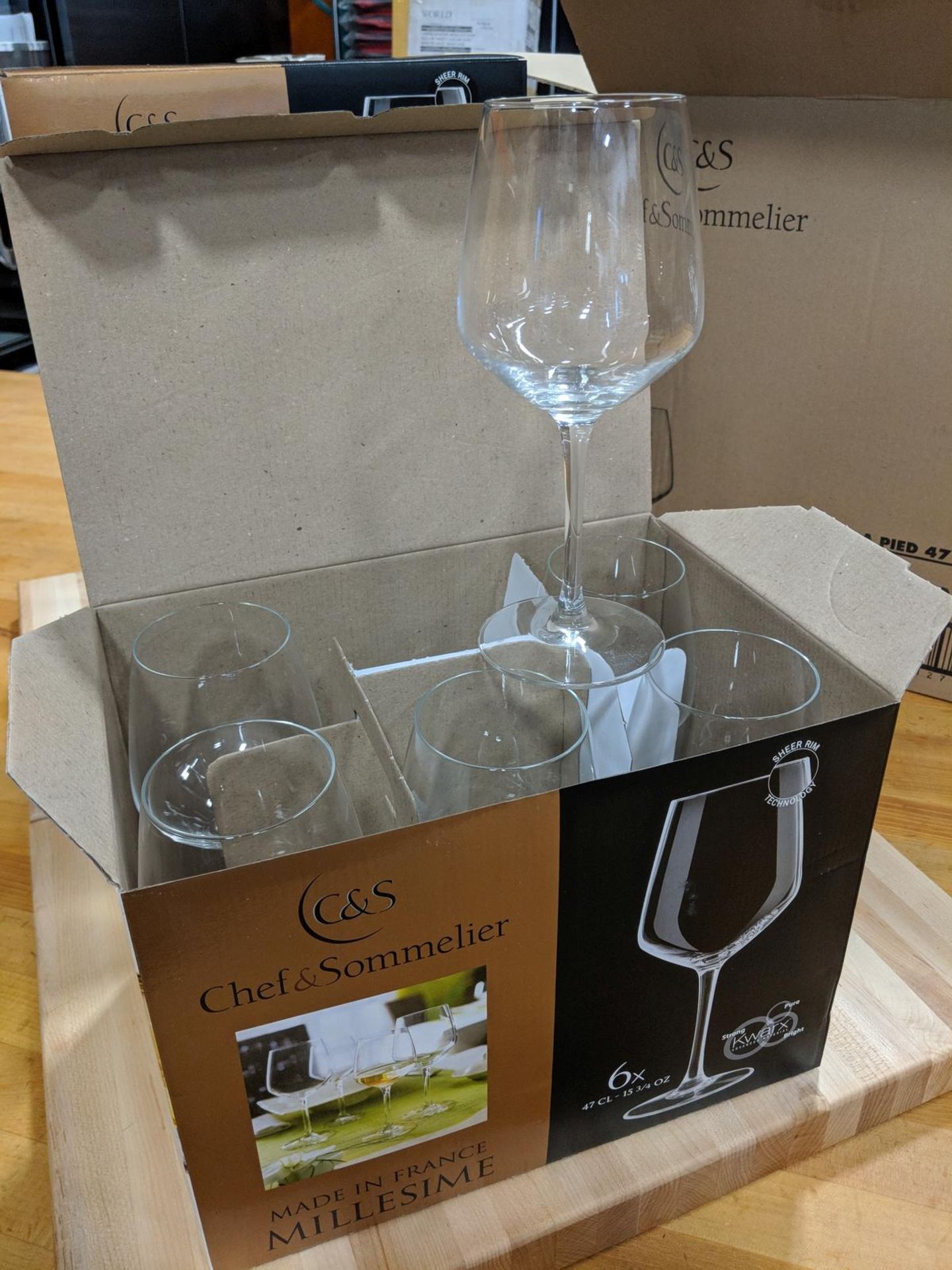 15.75oz/470ml Millesime Wine Glasses - Lot of 24 (1 Case/4 Boxes), C&S E8518 (P0112) - Image 3 of 4