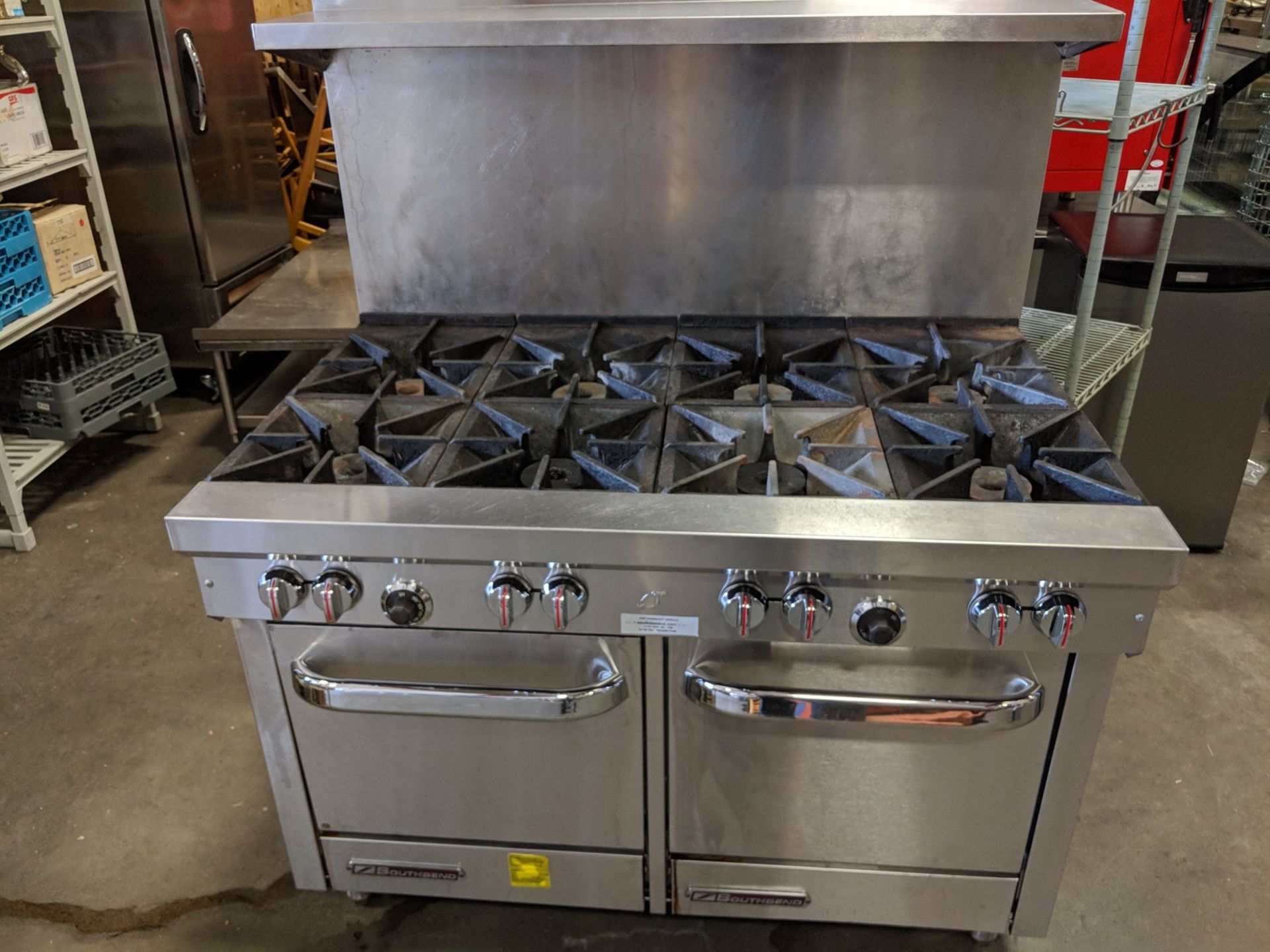 48" Southbend Four Burner Double Oven Range