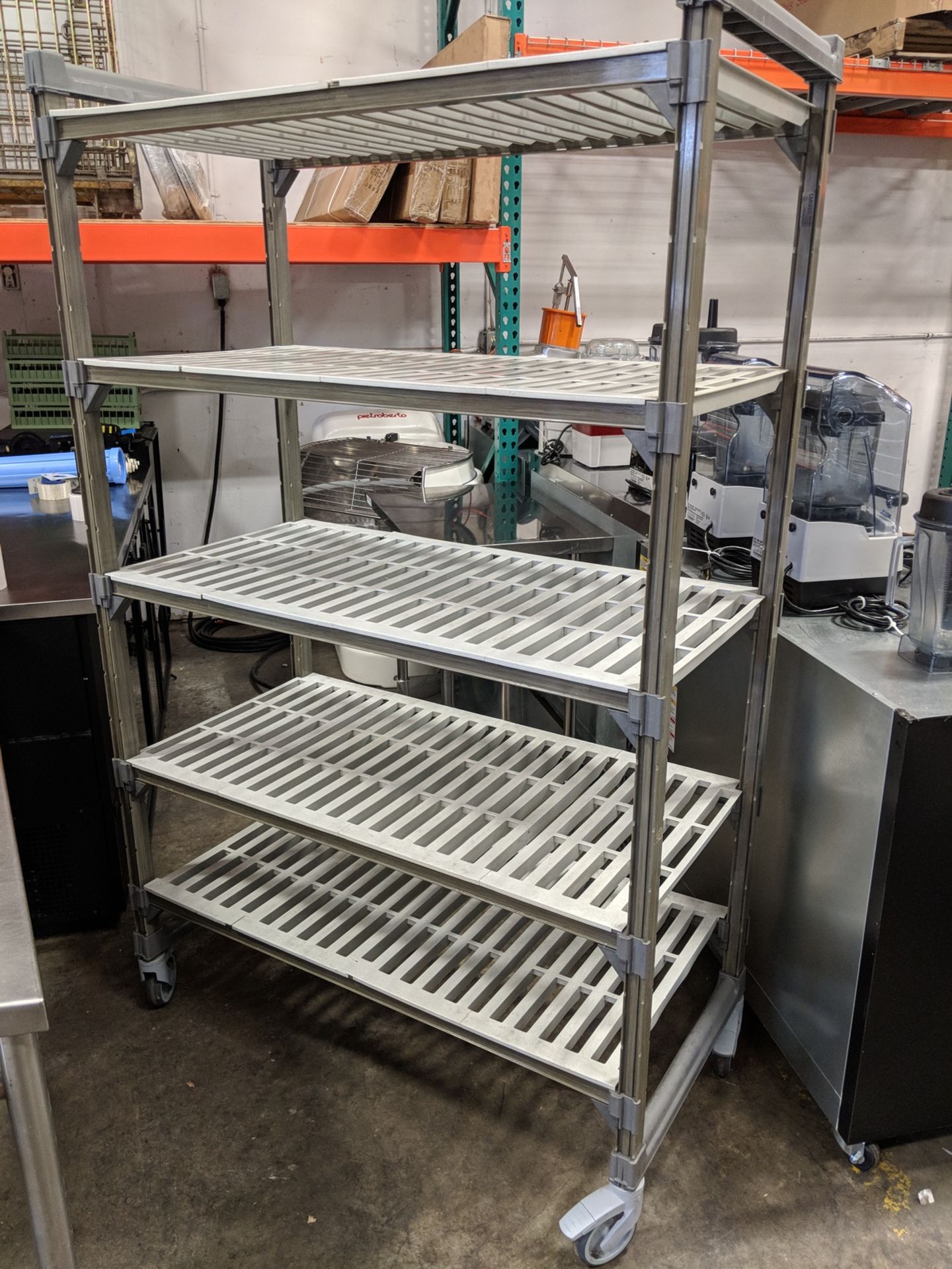 48" x 24" Cambro Vented Shelving Unit on Casters