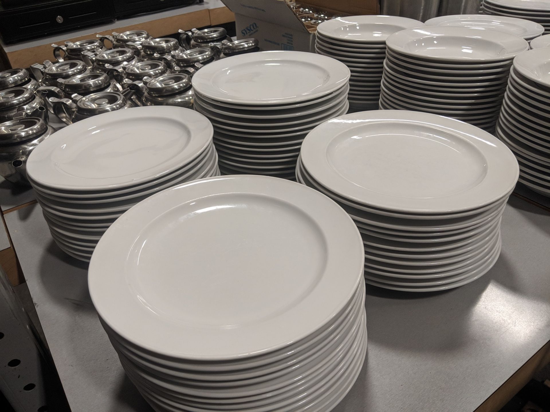 9" Porcelain Plates - Lot of 50