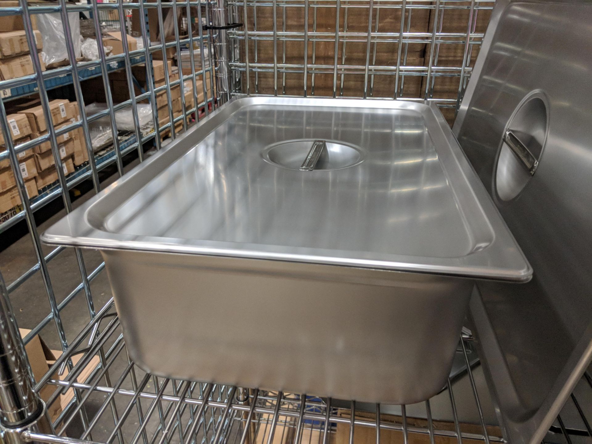 Full Size, 6" Deep Stainless Steel Insert with Lid