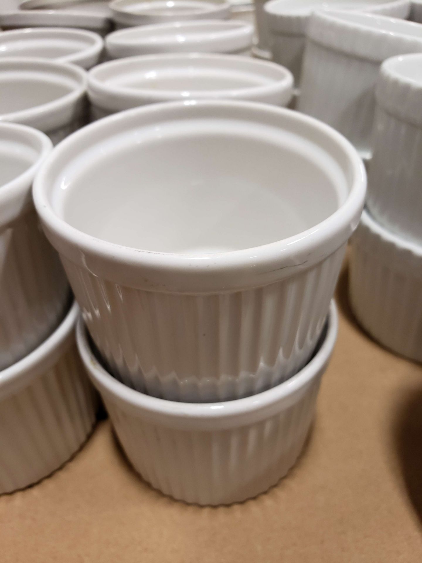 4 oz Ceramic White Ramekins - Lot of 20