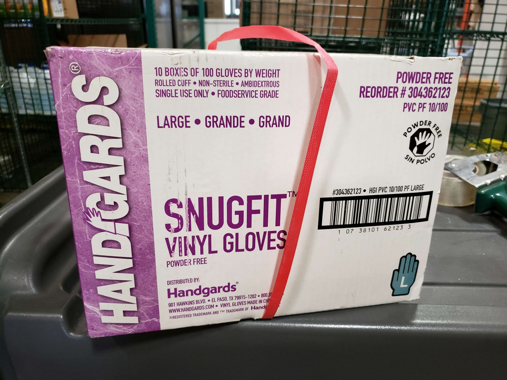Handgards Vinyl Gloves - Size Large - Case of 1,000