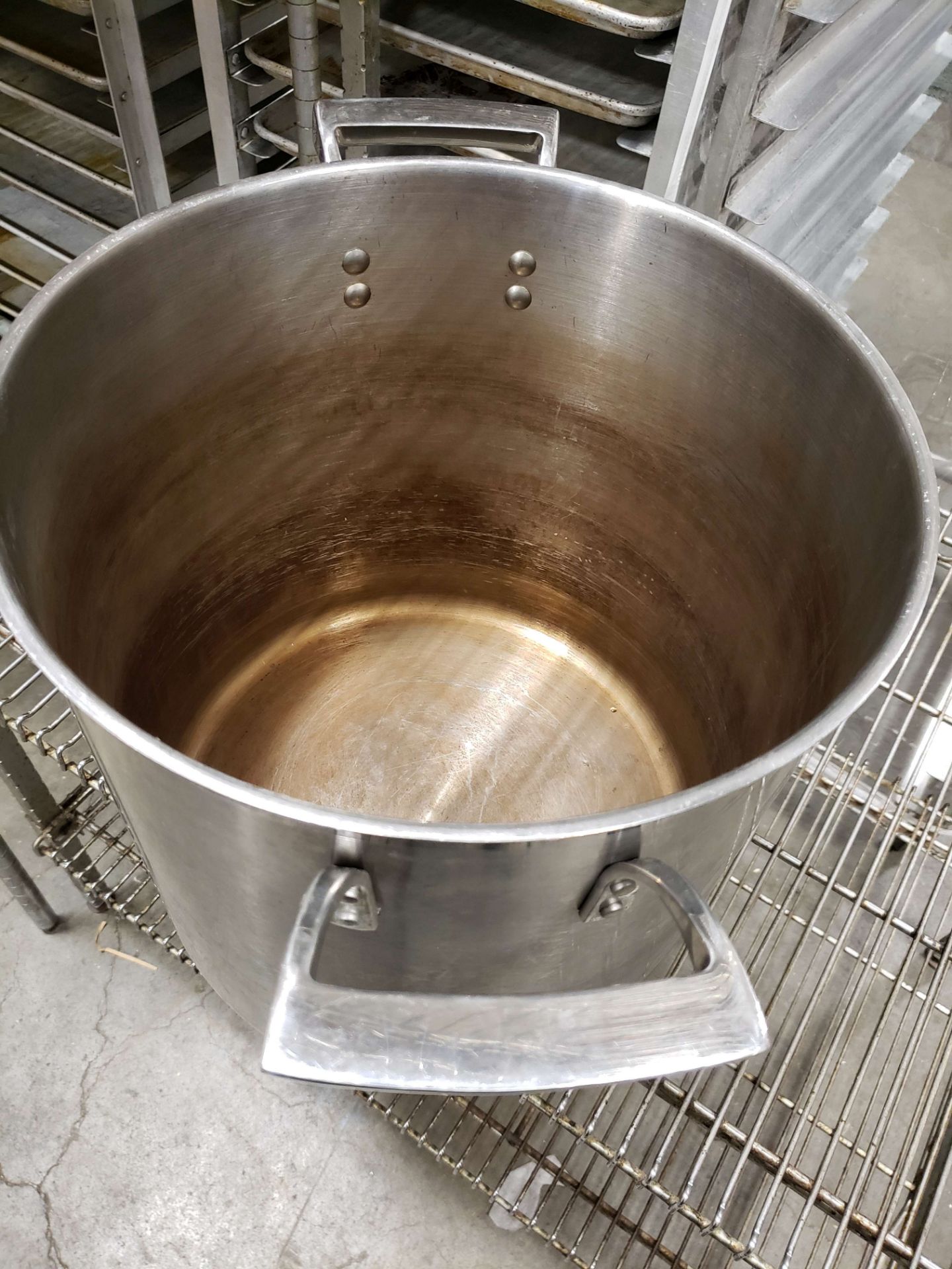 Stainless Stock Pot - Appears to be 30 QT - Image 2 of 2