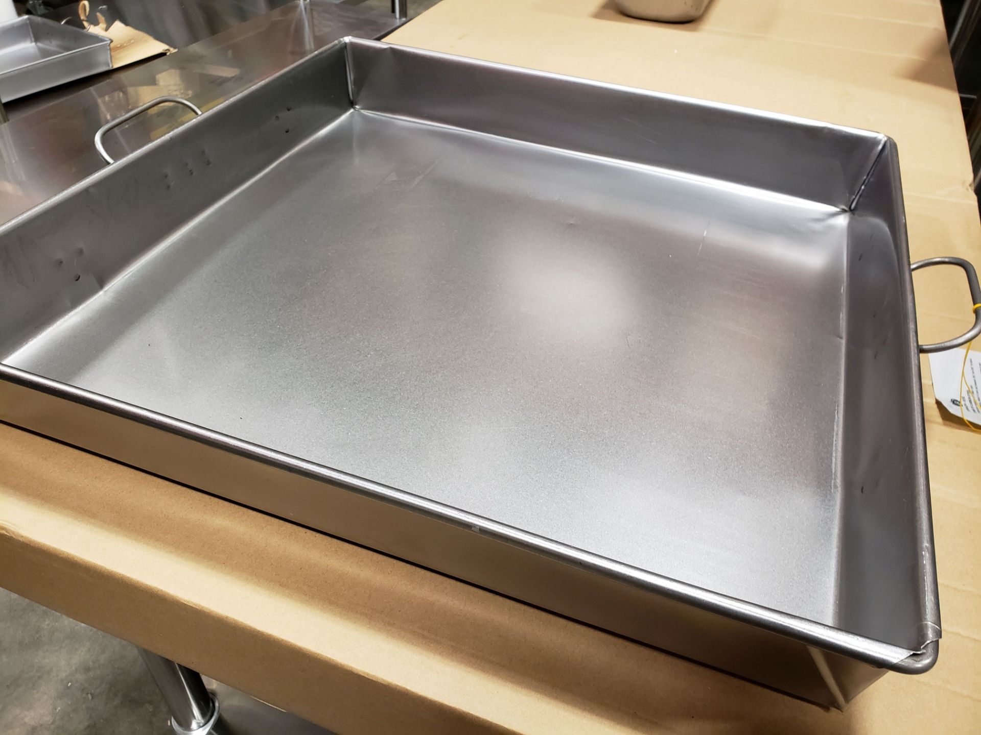 24 x 24 x 3.5" Strapped Steel Roast Pan