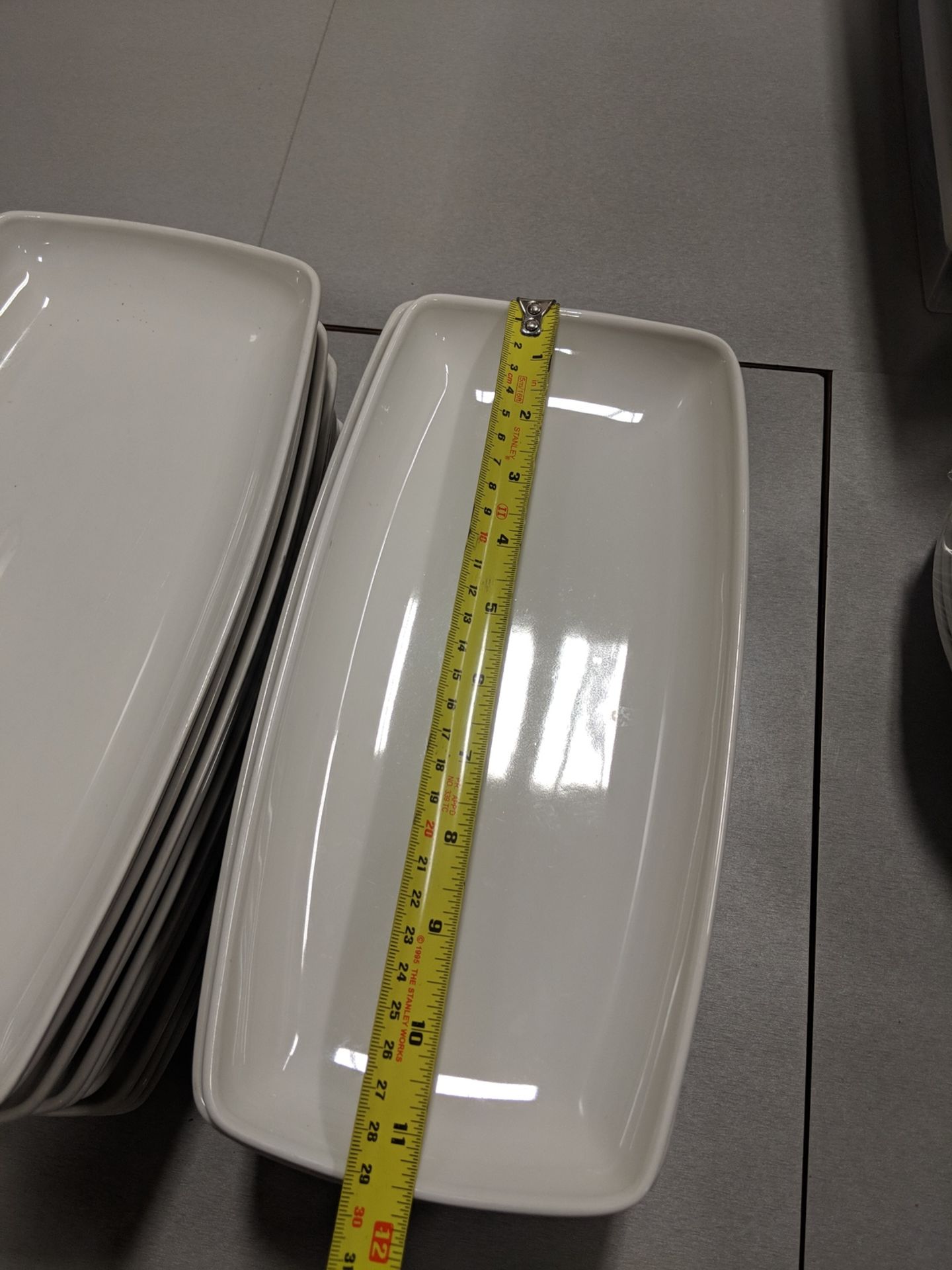 12" x 6" Ceramic Platters - Lot of 23 - Image 2 of 3