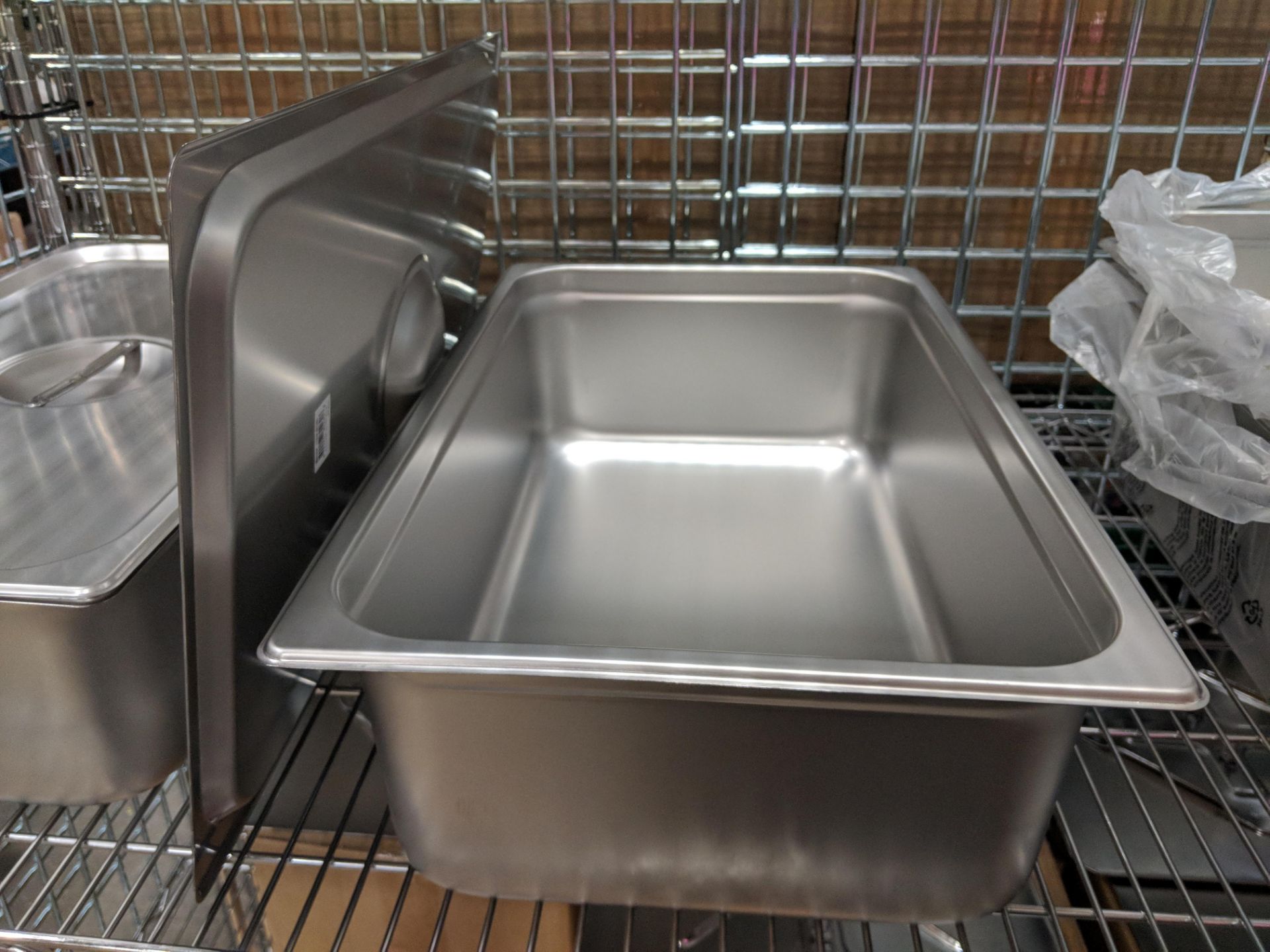 Full Size, 6" Deep Stainless Steel Insert with Lid - Image 2 of 3