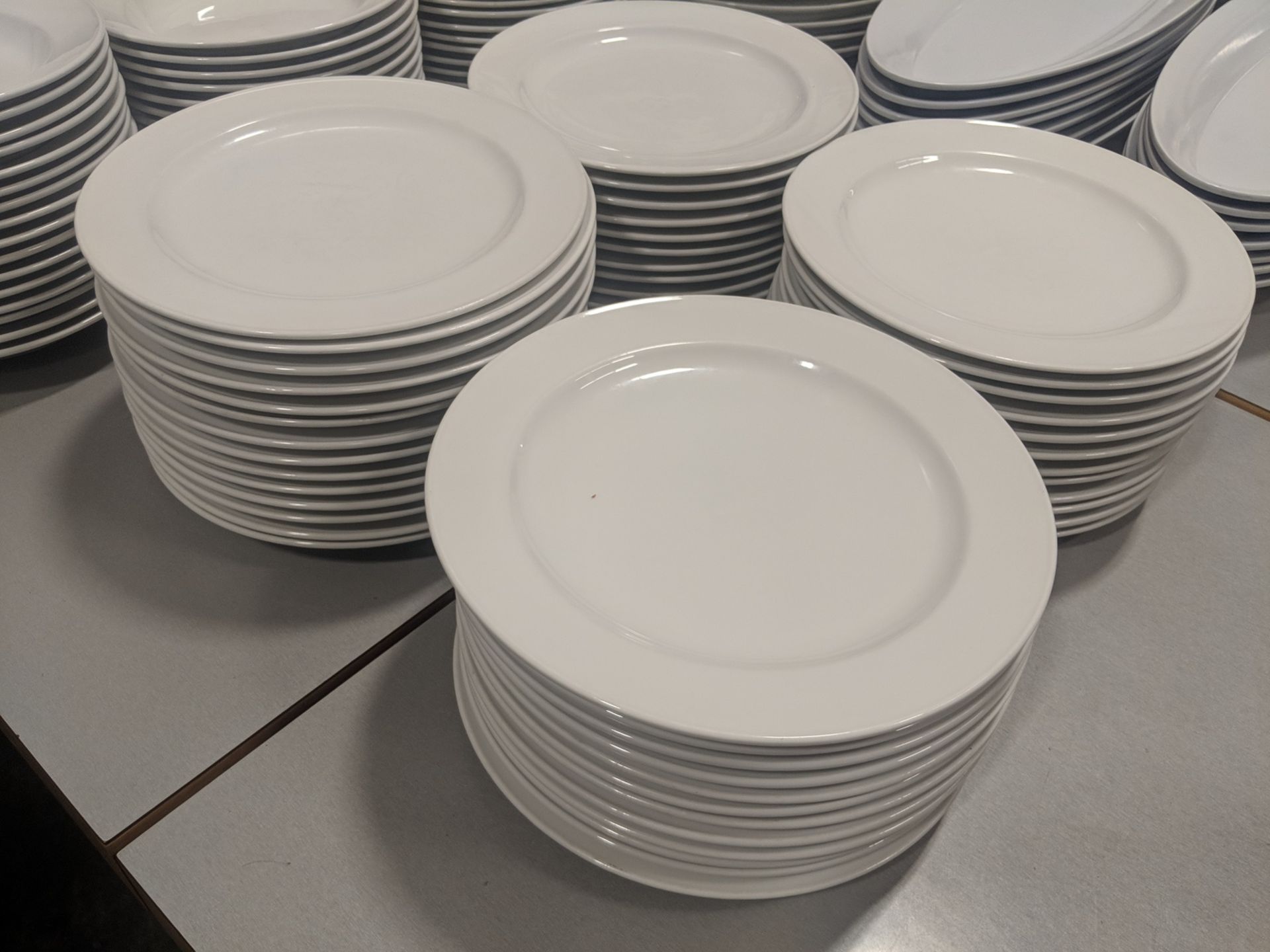 9" Porcelain Plates - Lot of 50