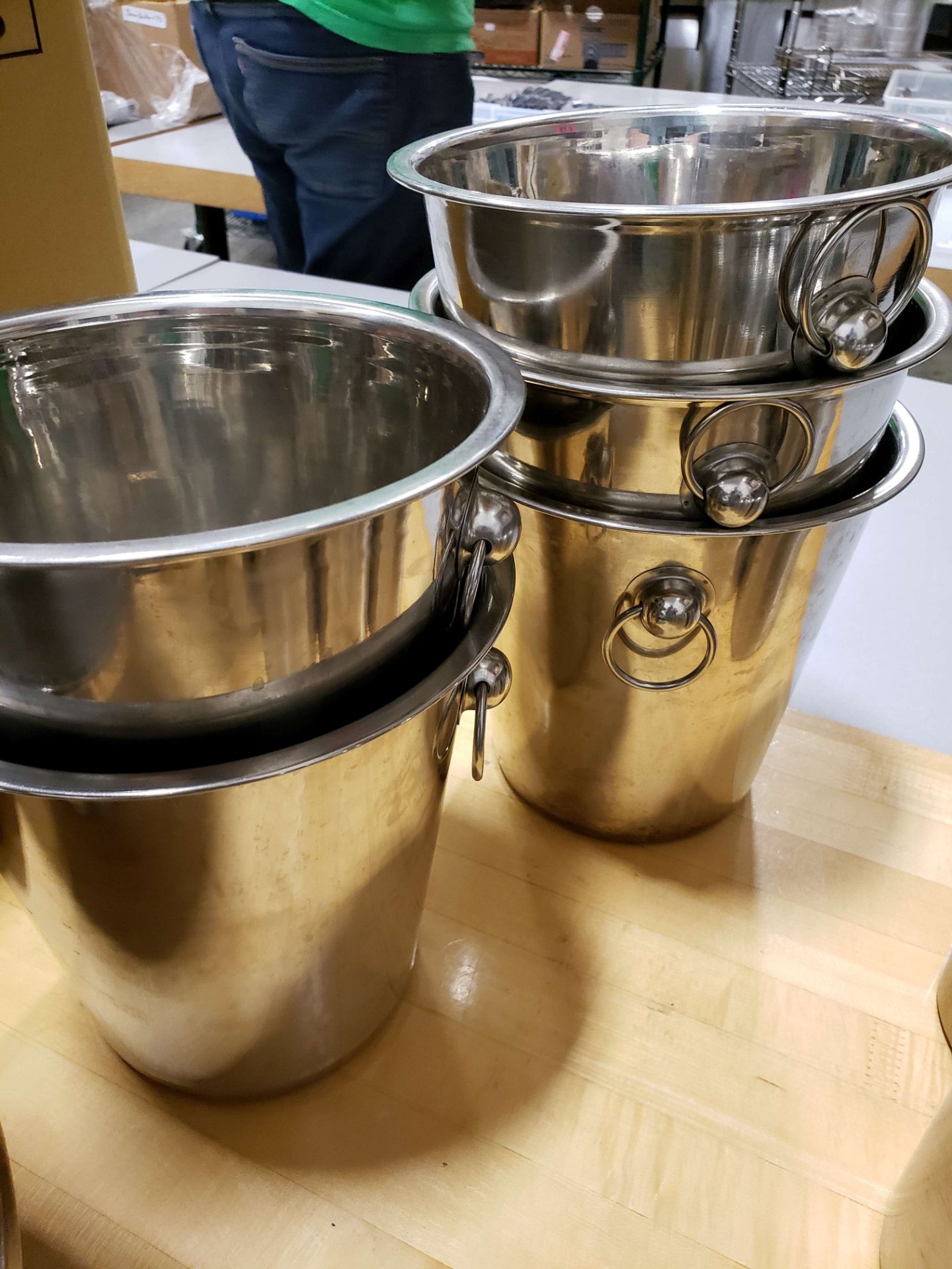 Stainless Ice Buckets - Lot of 5 - Image 2 of 2