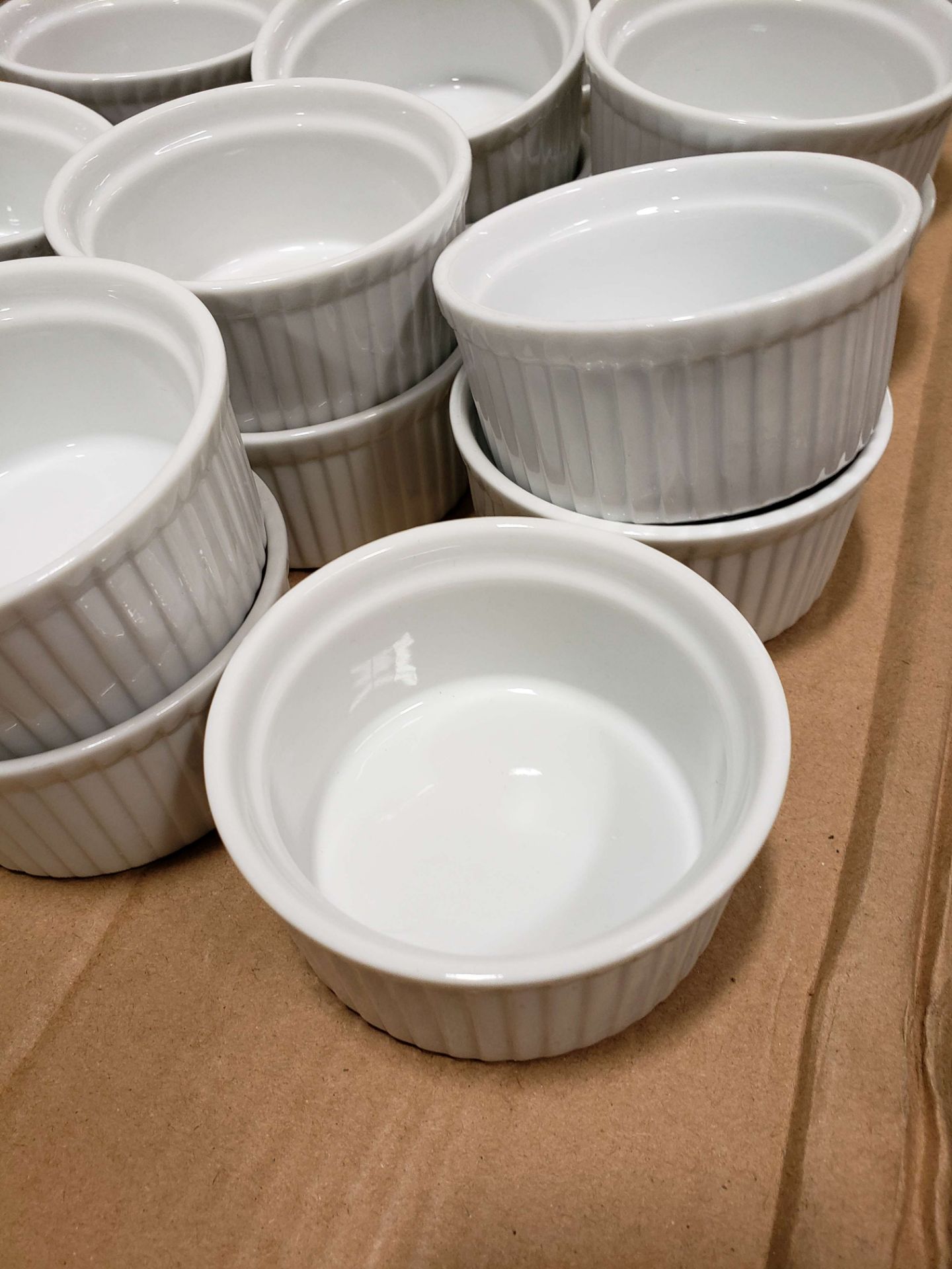 3 oz Ceramic White Ramekins - Lot of 41