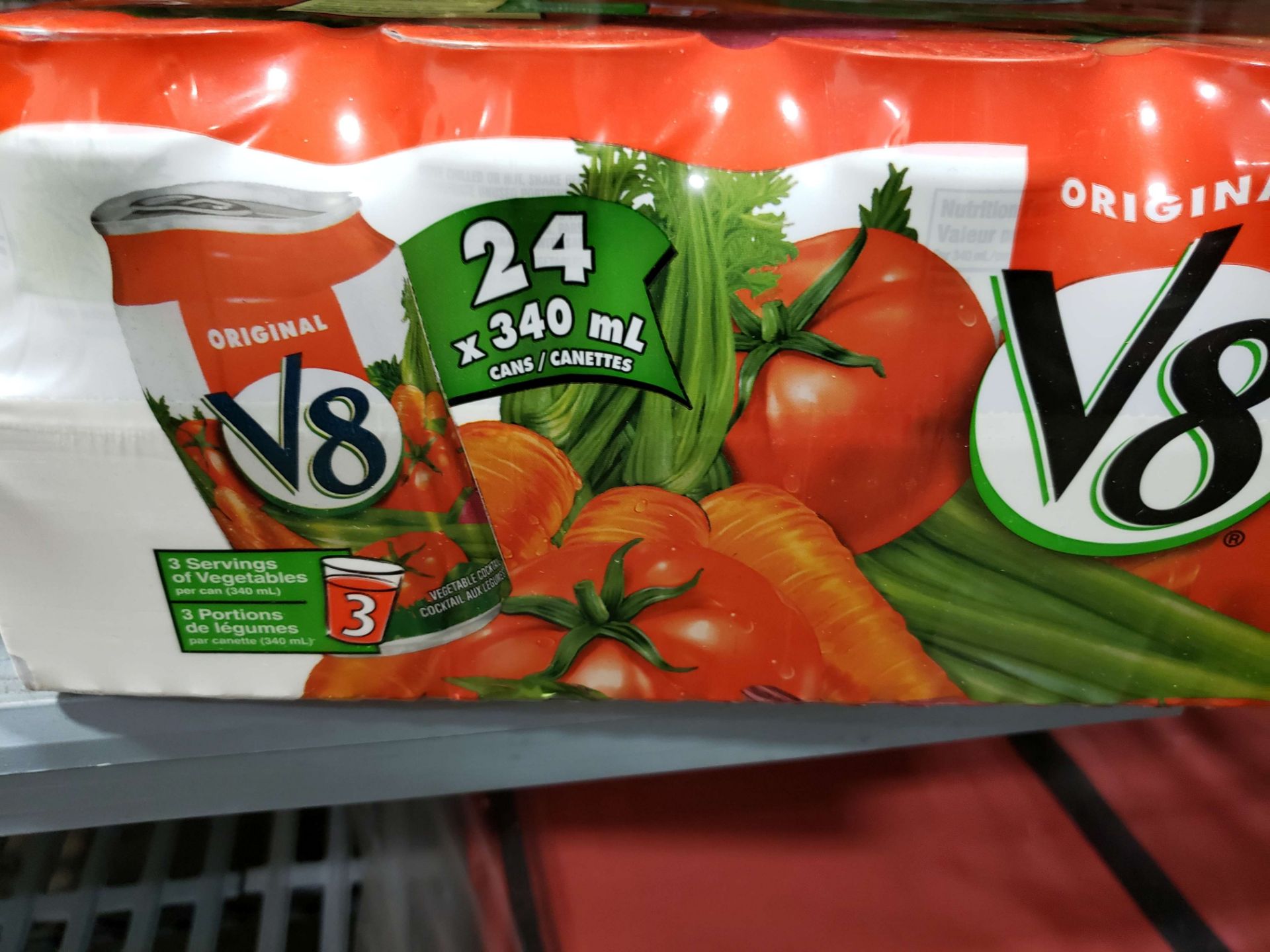 V8 Juice - 24 x 340 ml Cans - Image 2 of 2
