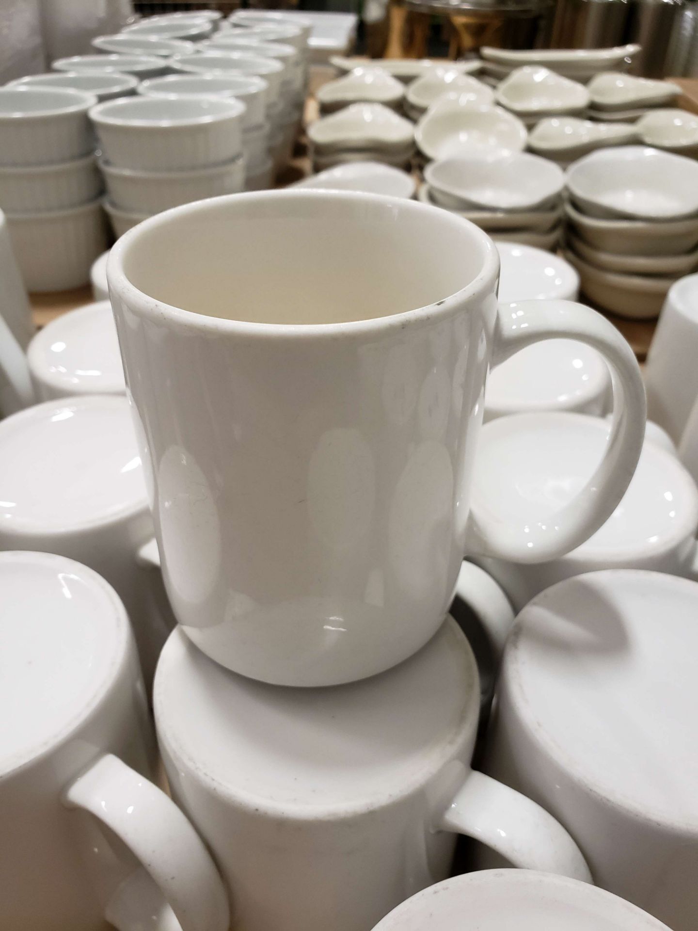 6 oz White Coffee Mug - Lot of 14
