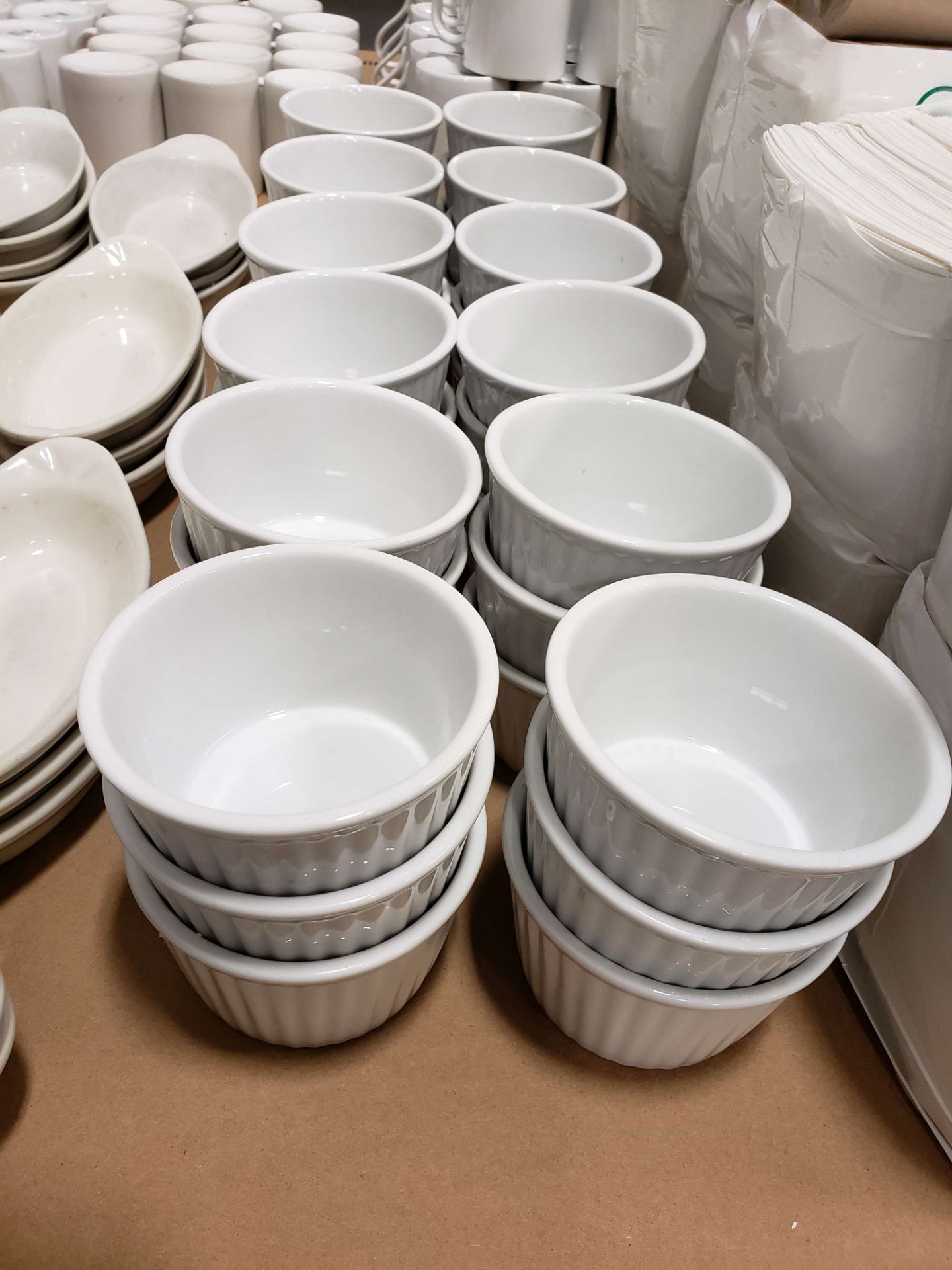 5 oz Ceramic White Ramekins - Lot of 36 - Image 2 of 2