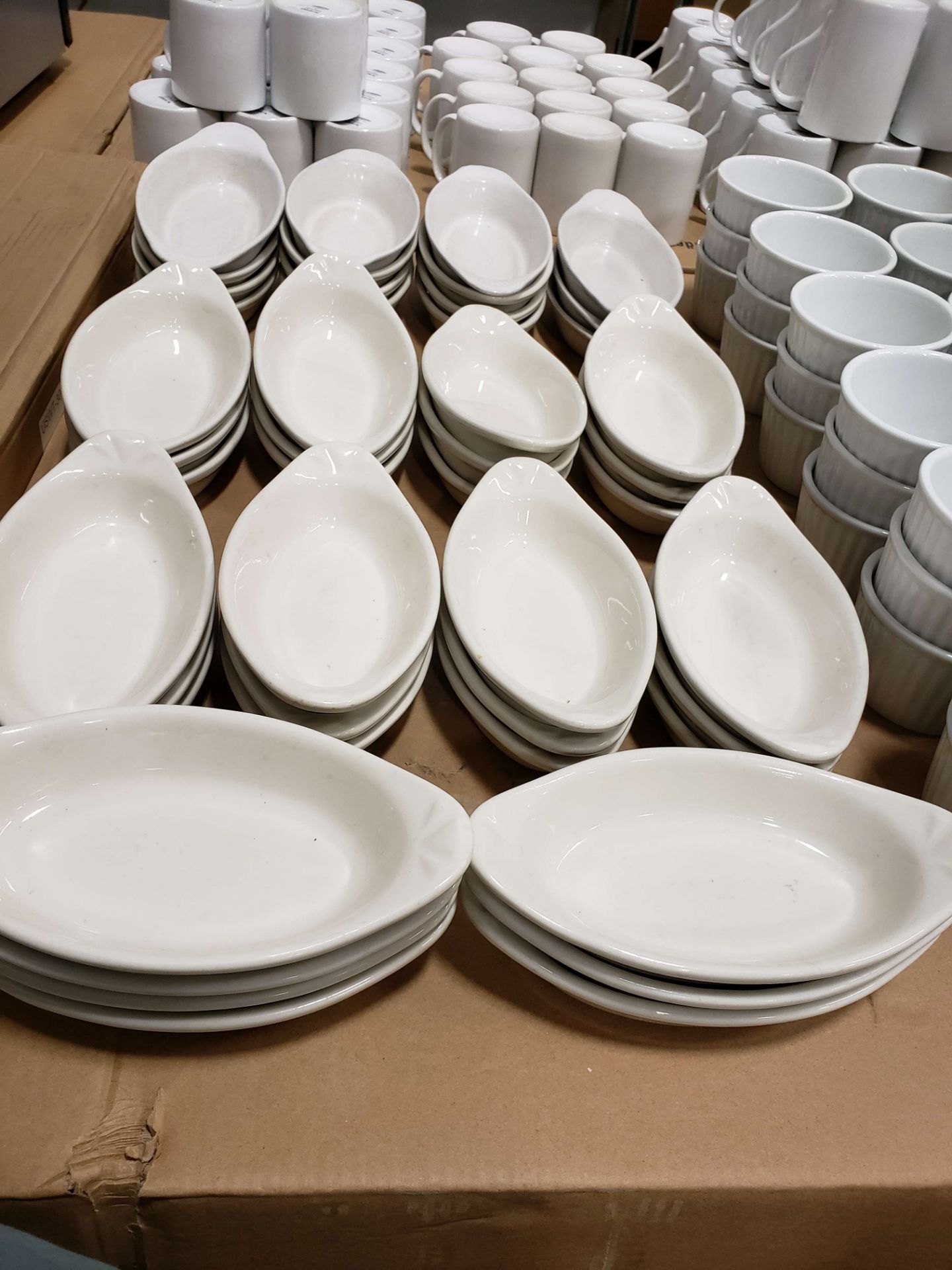 White Ceramic Lasagna / Pasta Dishes - Lot of 43 - Image 2 of 2