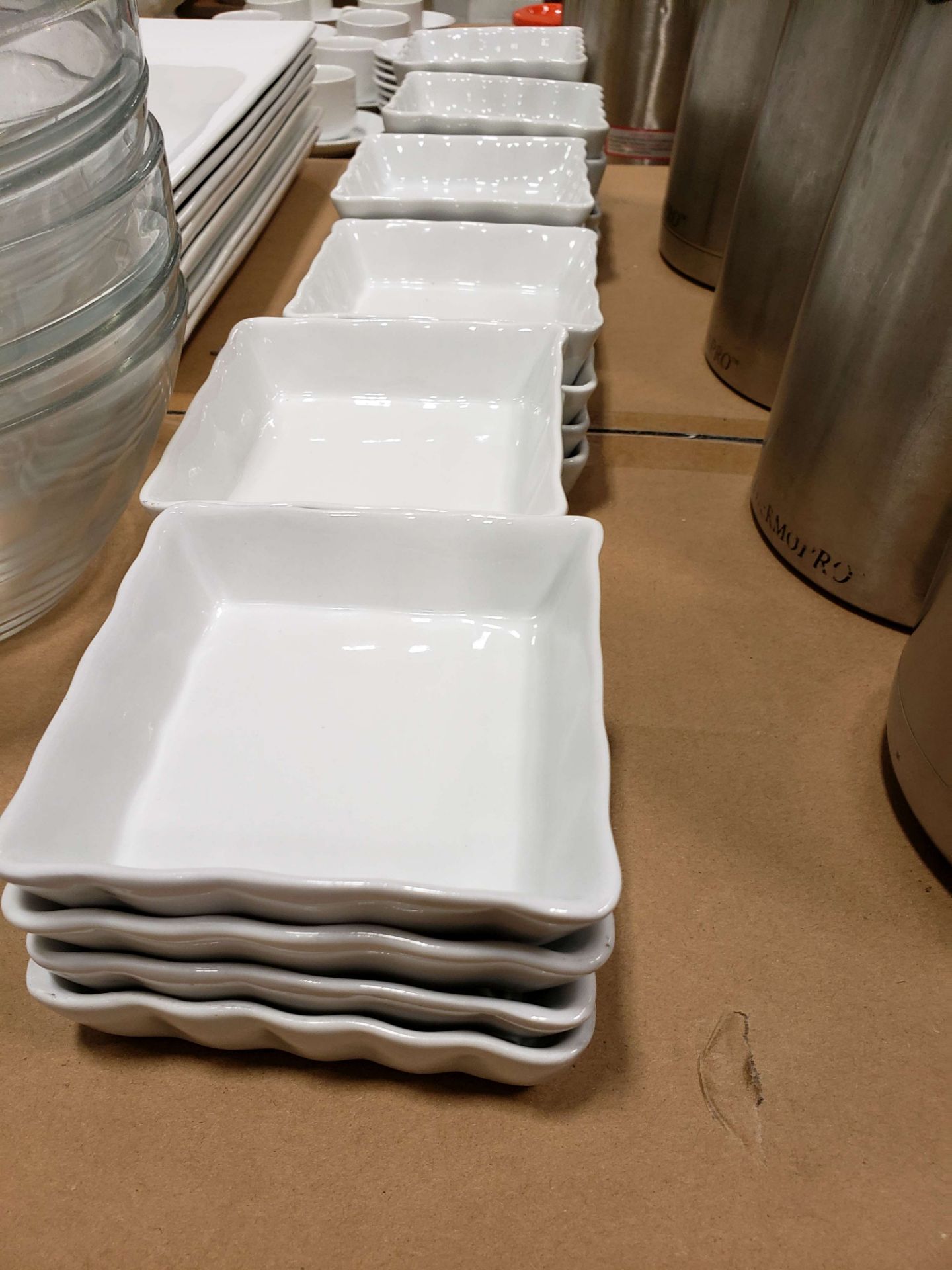 4" Square White Ceramic Dishes - Lot of 24 - Image 2 of 4