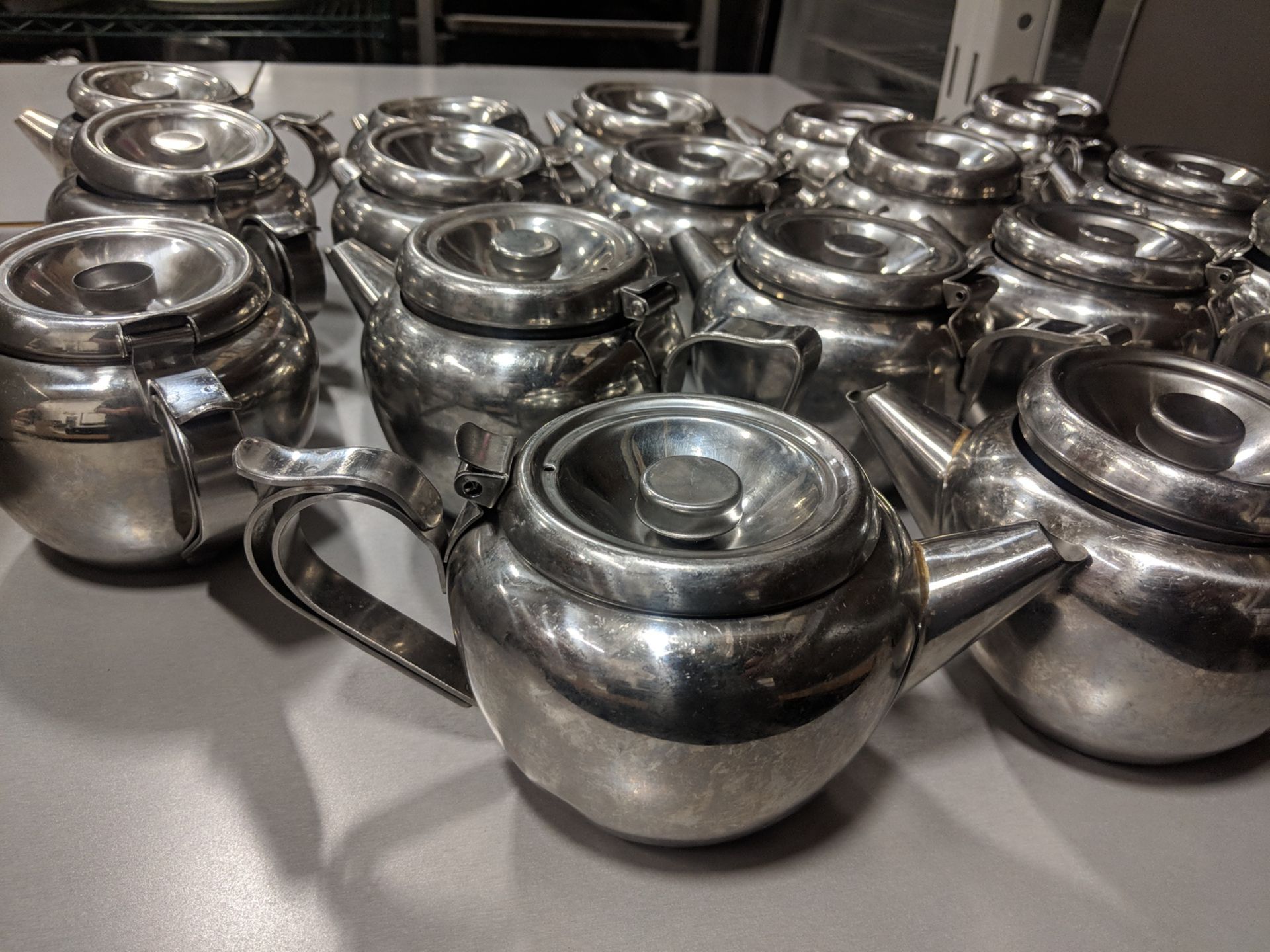 Stainless Teapots - Lot of 17 - Image 2 of 2