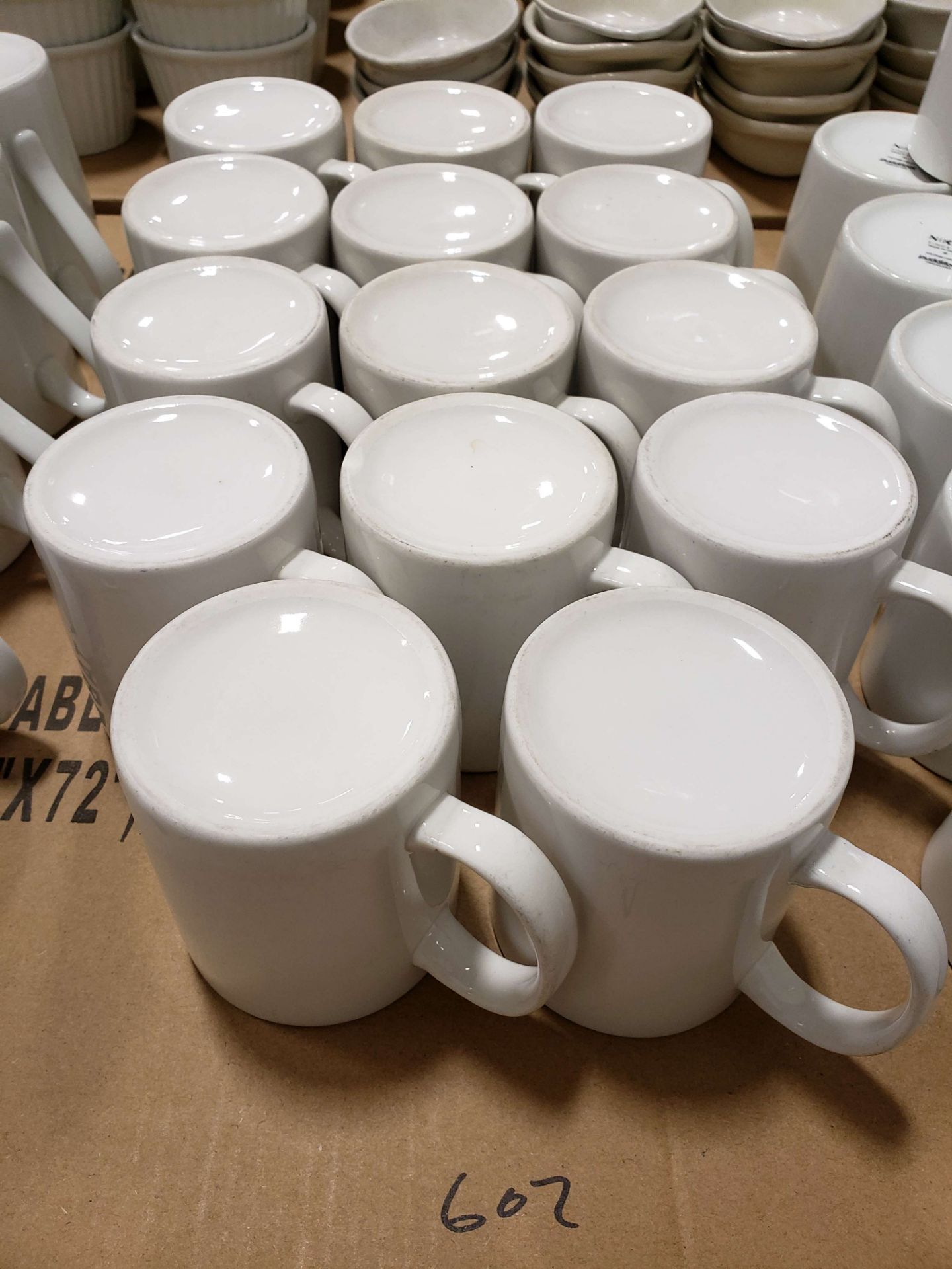 6 oz White Coffee Mug - Lot of 14 - Image 2 of 2