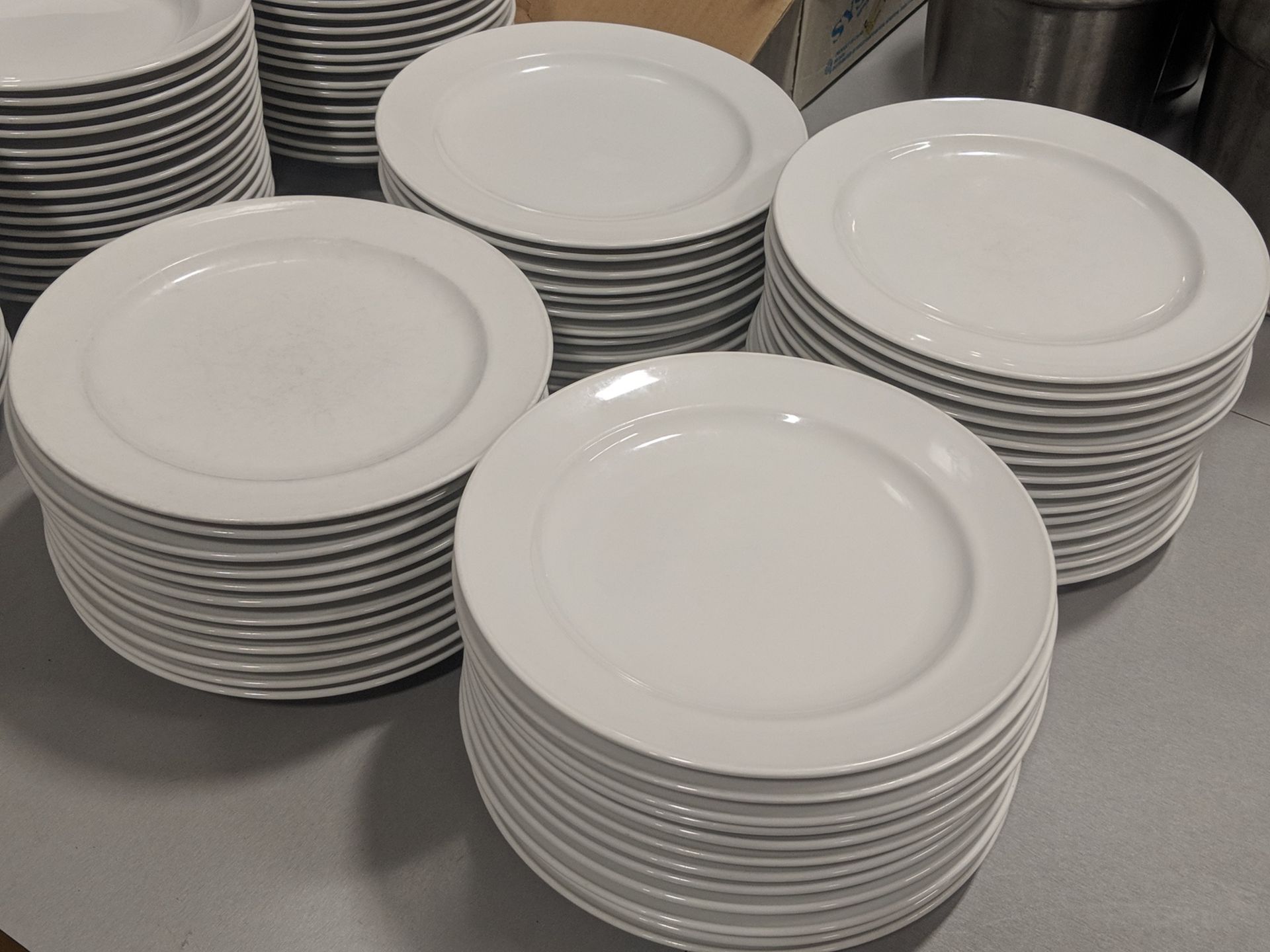 9" Porcelain Plates - Lot of 50