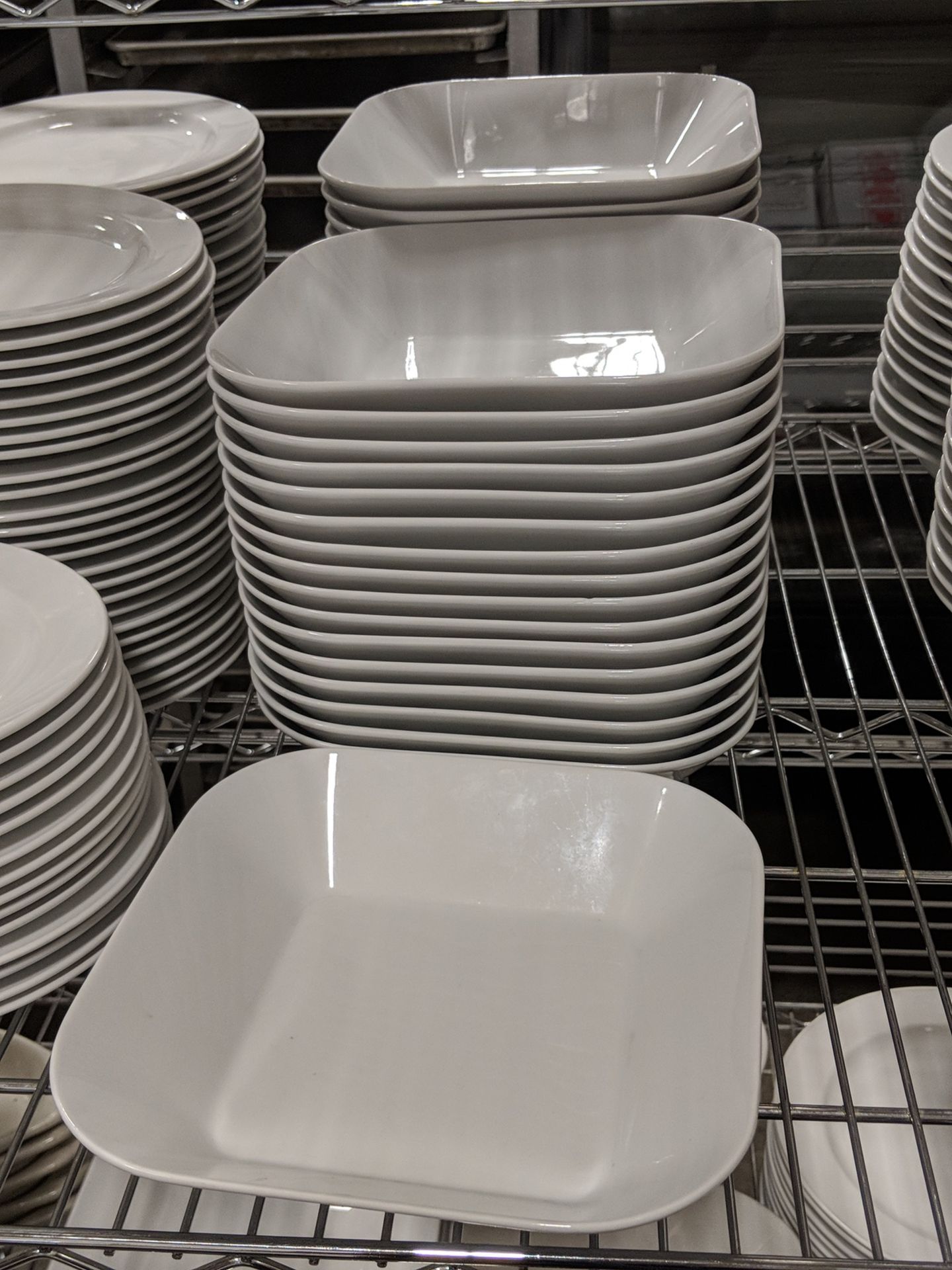 8" Porcelain Square Bowls - Lot of 33 - Image 2 of 2