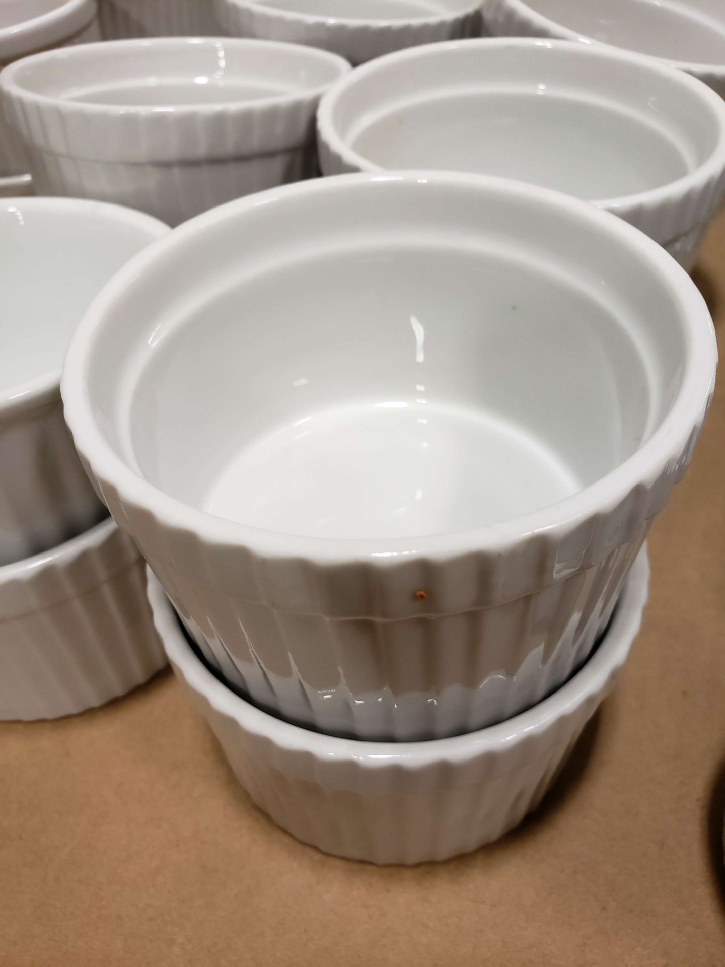 5 oz Ceramic White Ramekins - Lot of 24