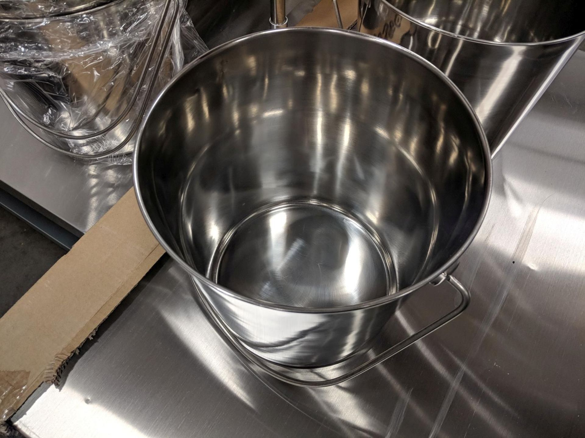 13qt Stainless Steel Utility Pails - Lot of 2 - Image 2 of 4
