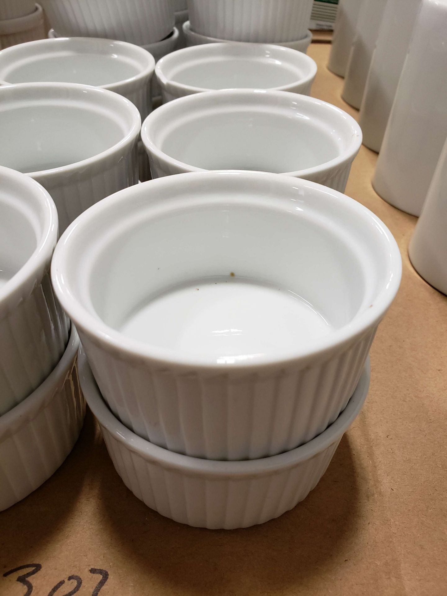 3 oz Ceramic White Ramekins - Lot of 30