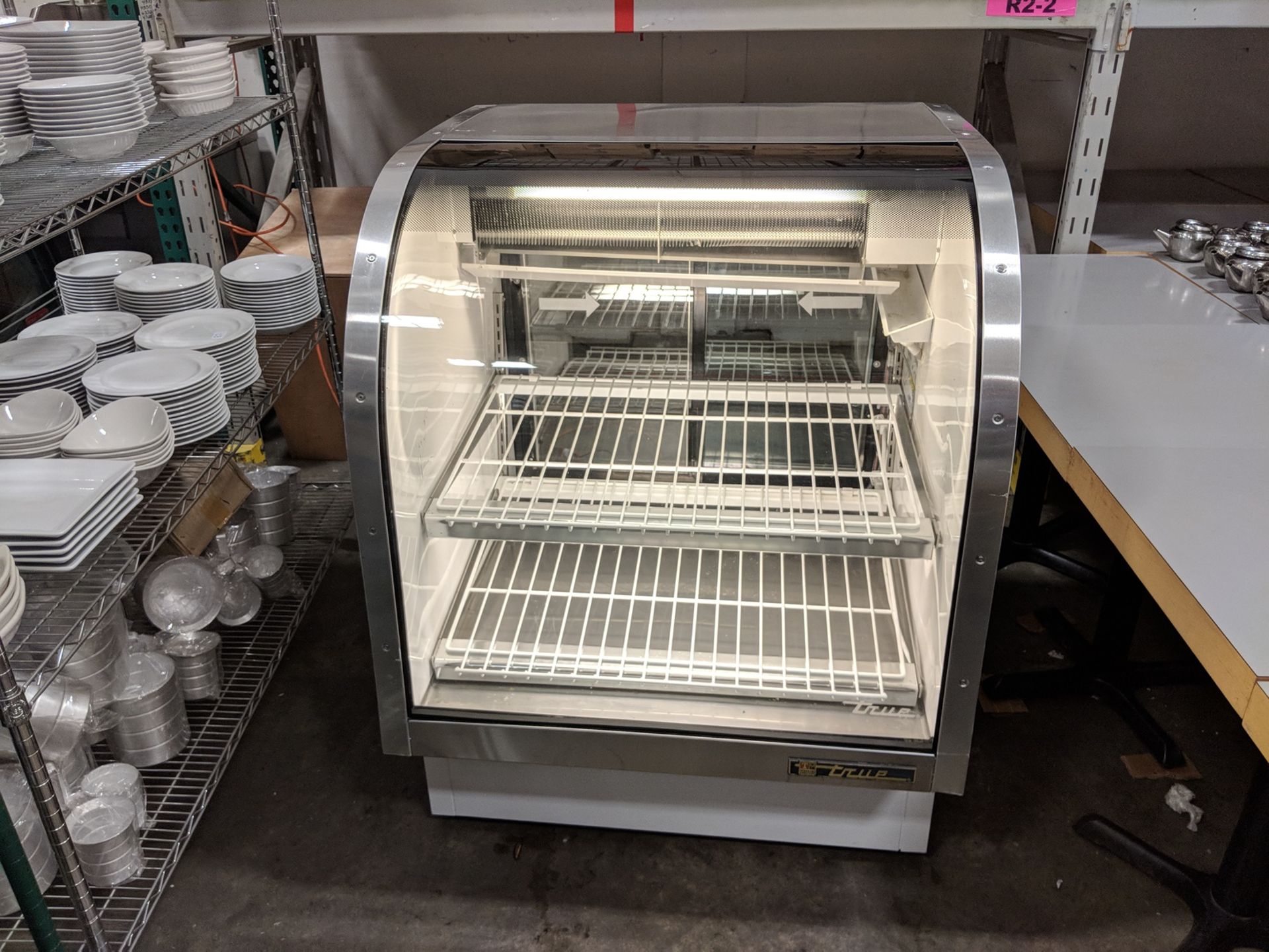 True 36" Curved Glass Display Coolers, model TCGG-36