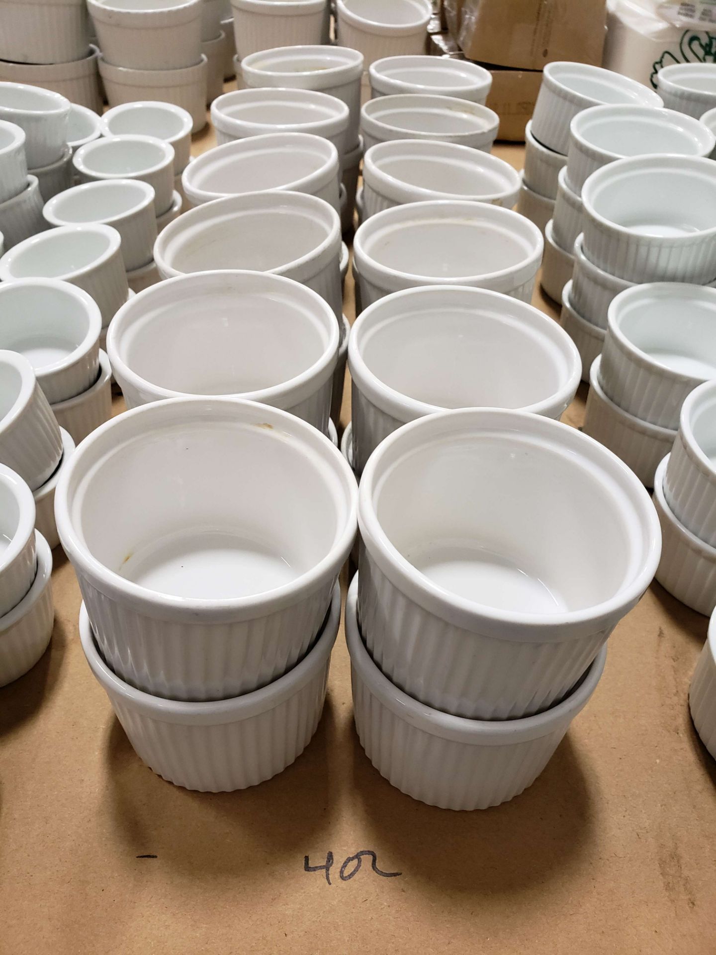 4 oz Ceramic White Ramekins - Lot of 24 - Image 2 of 2