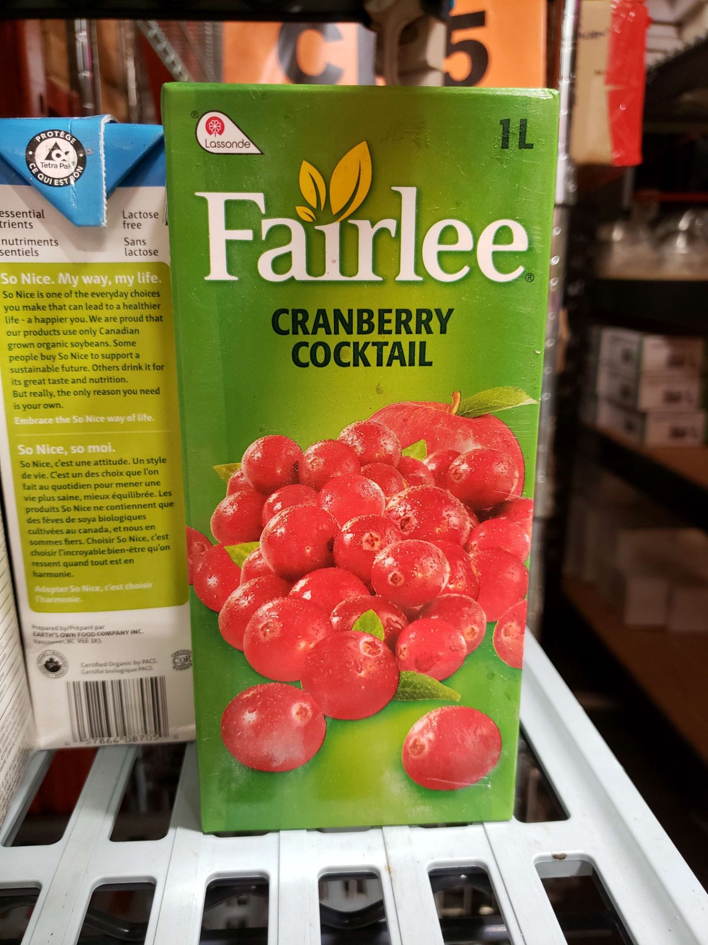 Fairlee Cranberry Cocktail - 5 x 1 lt Cartons