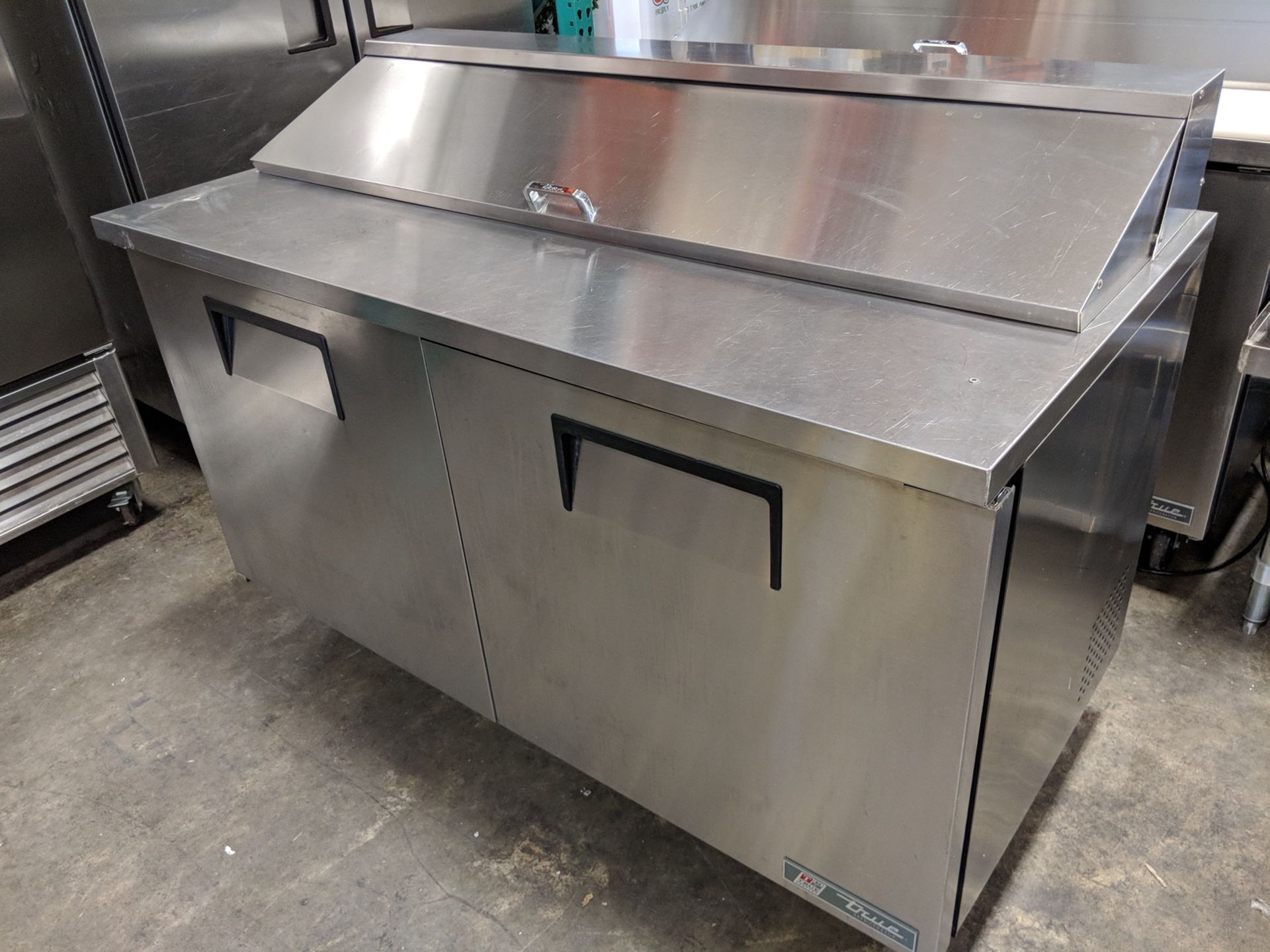 True 60" Sandwich Prep Table, model TSSU-60-16, serial #8996228