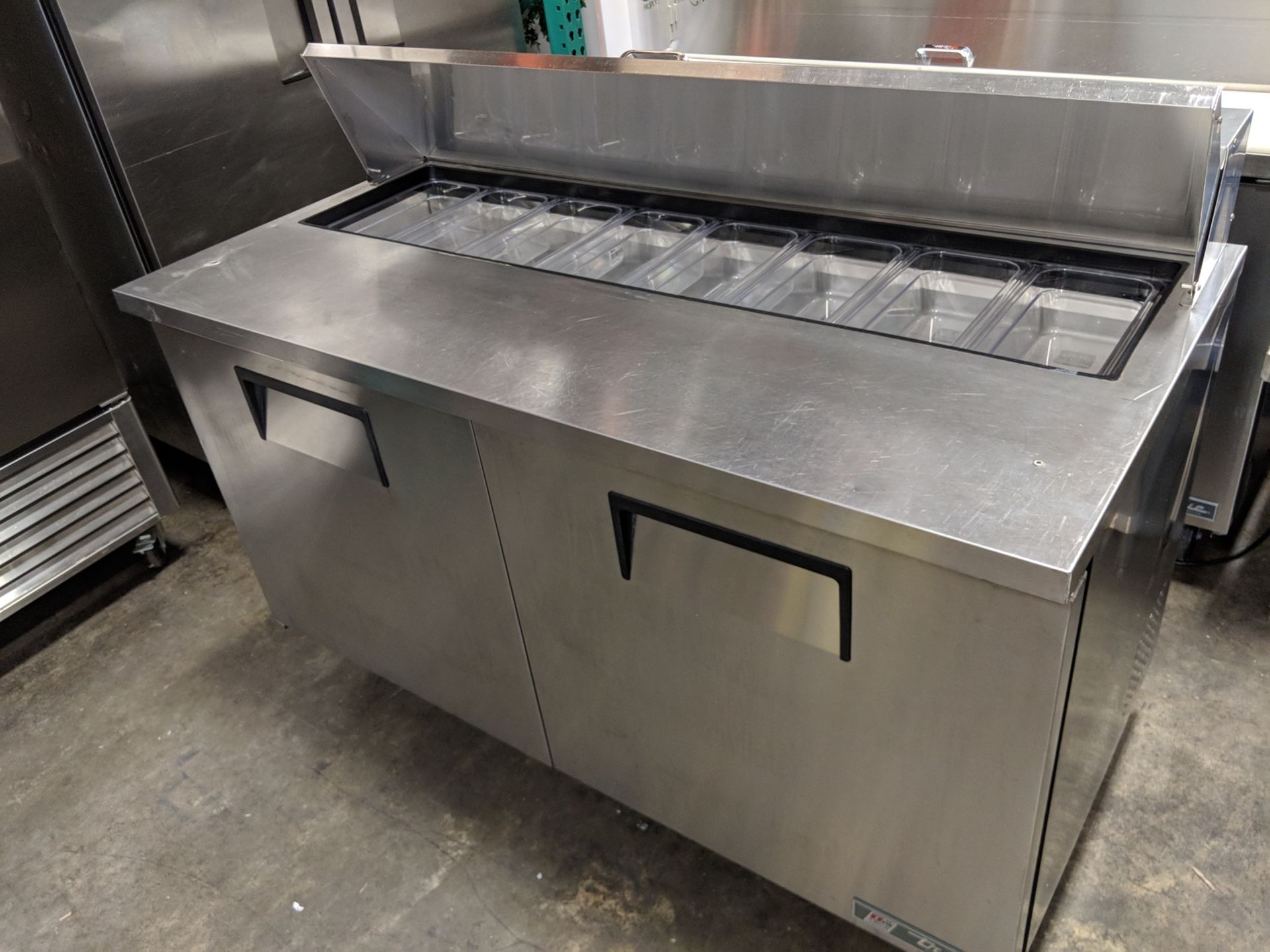 True 60" Sandwich Prep Table, model TSSU-60-16, serial #8996228 - Image 3 of 5