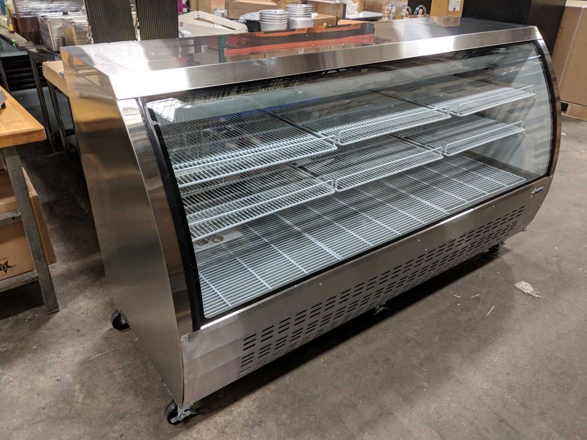 82" Refrigerated Curved Glass Display Case - Image 3 of 5