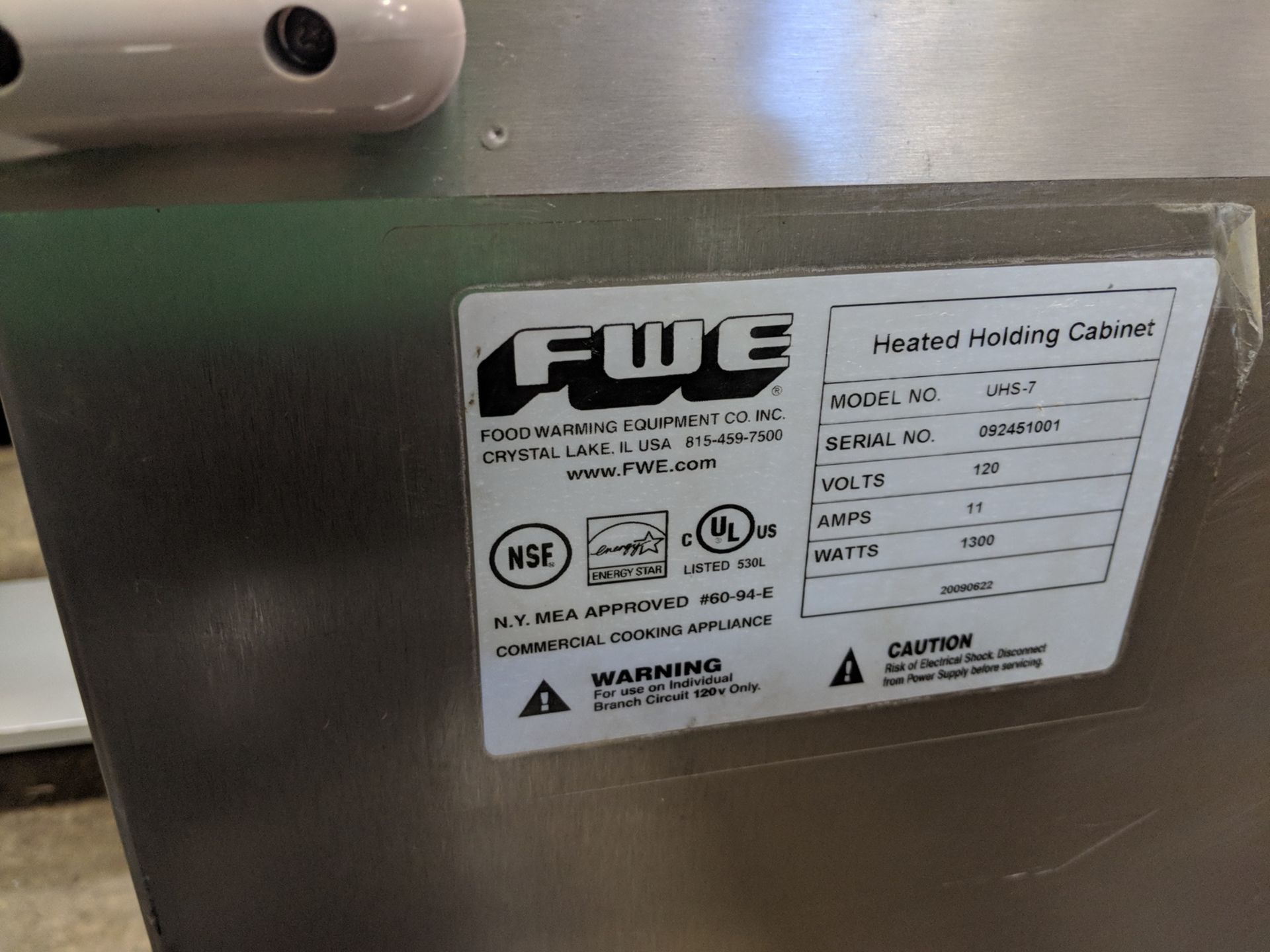 FWE Head Holding Cabinet, 120V, model UHS-7 - Image 5 of 5