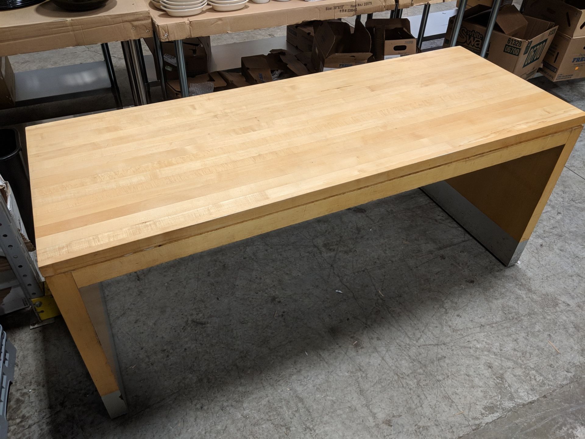 27" x 72" Wood Table, 30" Height - Image 2 of 2