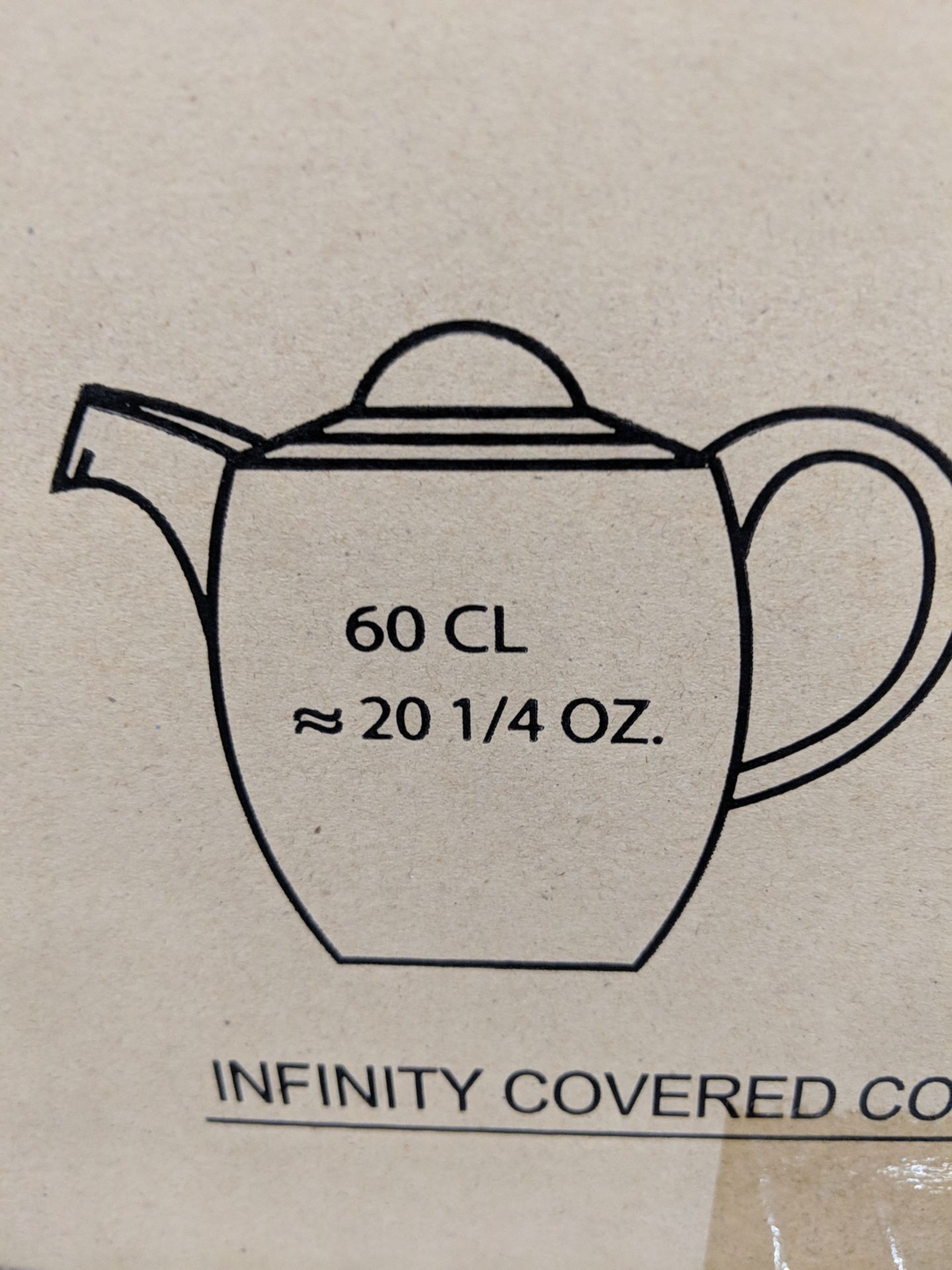 20-1/4oz Infinity Bone White Coffee Pots - Lot of 2, Arcoroc R1022 - Image 4 of 4
