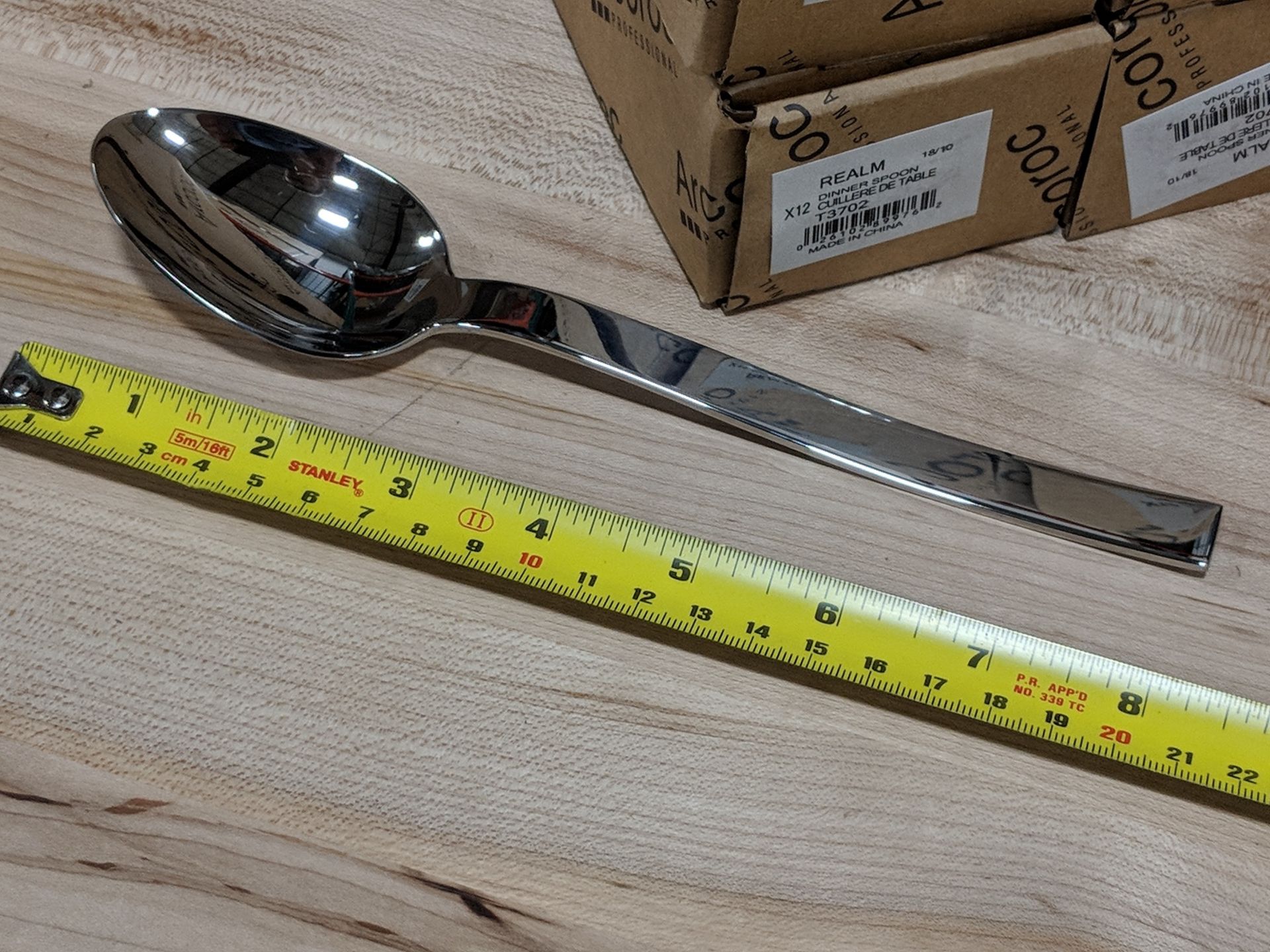 8-1/4" Dinner Spoons, Extra Heavy Weight Chef & Sommelier T3702 - Lot of 48 - Image 2 of 5