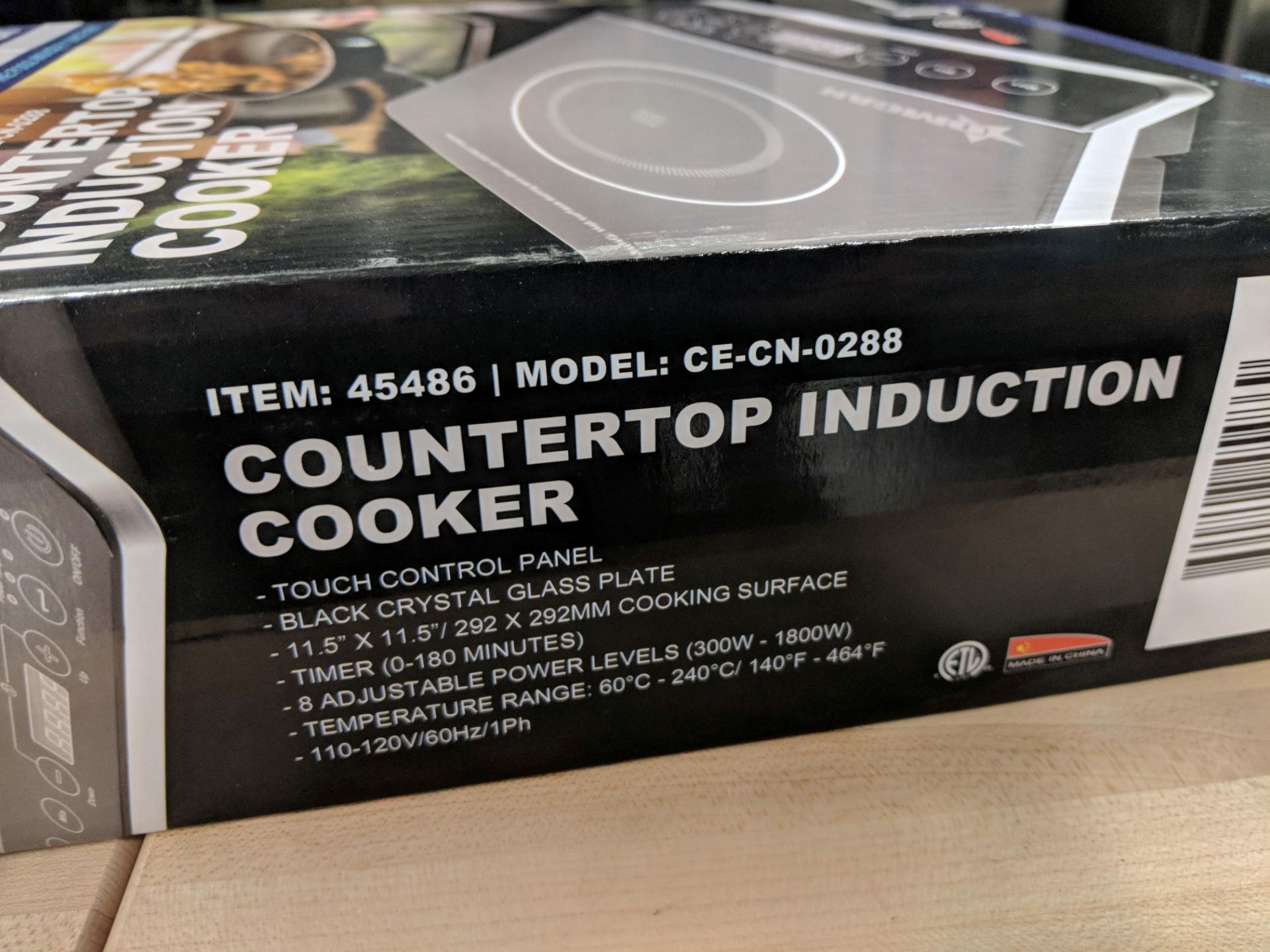 1800W Countertop Induction Cooker, 120v - Image 5 of 8