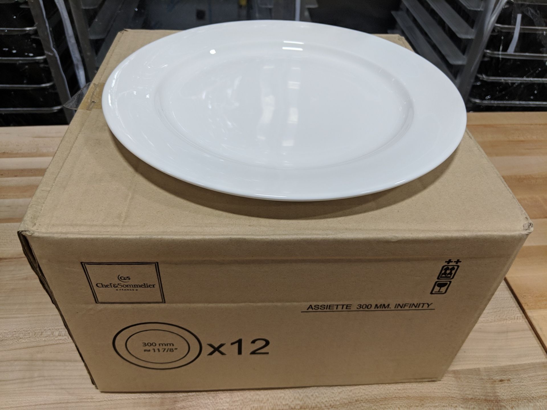 11-7/8" Infinity Service Plates - Lot of 12 (1 Case), Arcoroc R1001 - Image 6 of 6