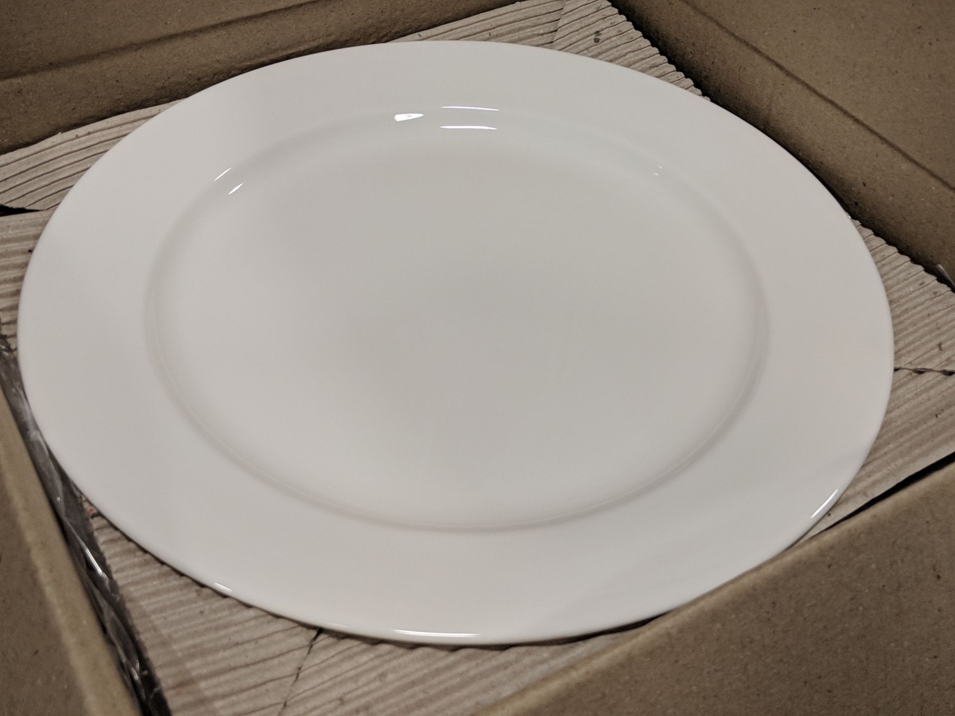 11-7/8" Infinity Service Plates - Lot of 12 (1 Case), Arcoroc R1001