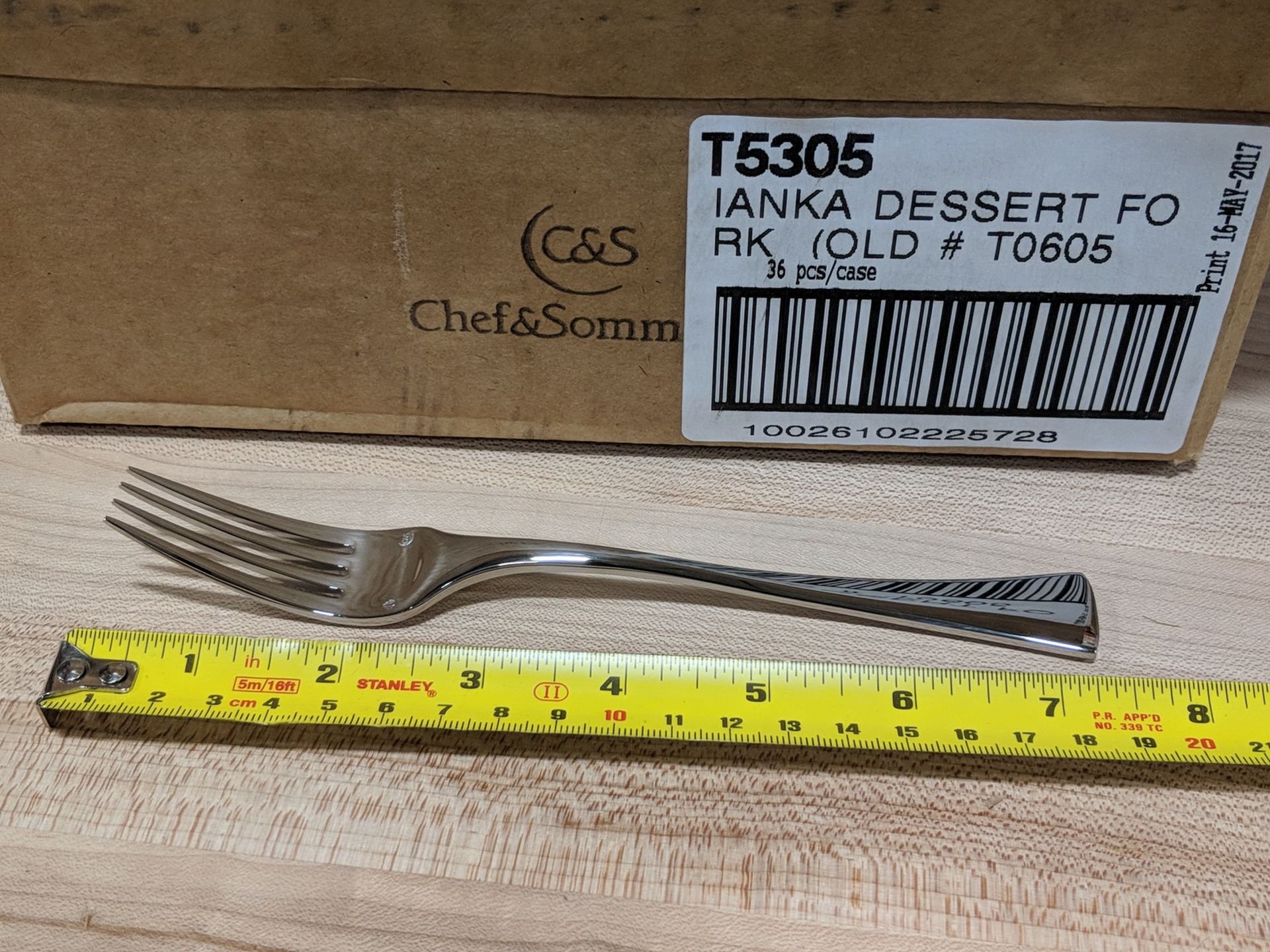 7-1/4" Dessert Forks, Extra Heavy Weight Chef & Sommelier T5305 - Lot of 36 - Image 2 of 3