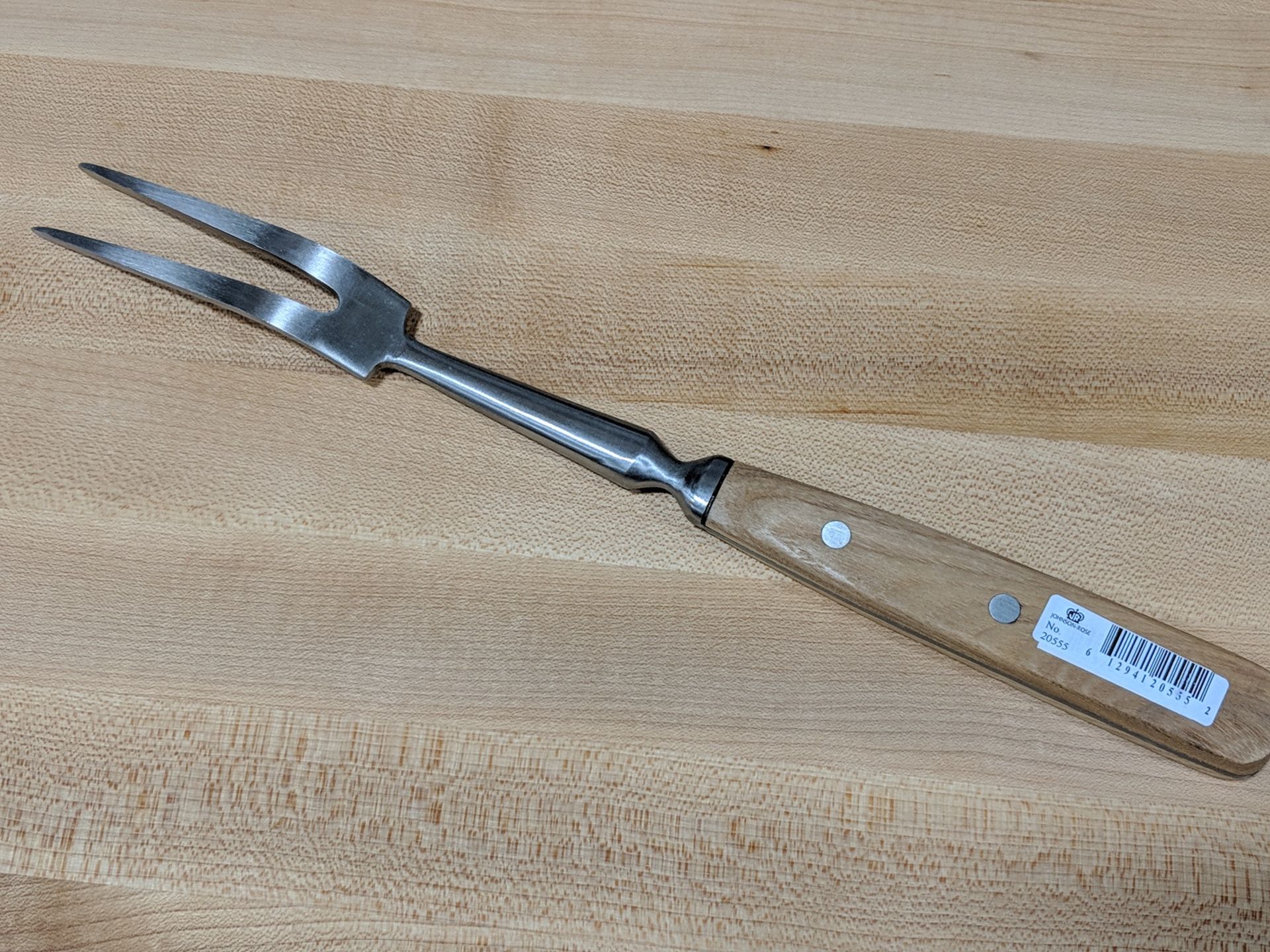 14" Heavy Duty Stainless Forged Cook's Fork, Johnson-Rose 20555 - Image 3 of 3