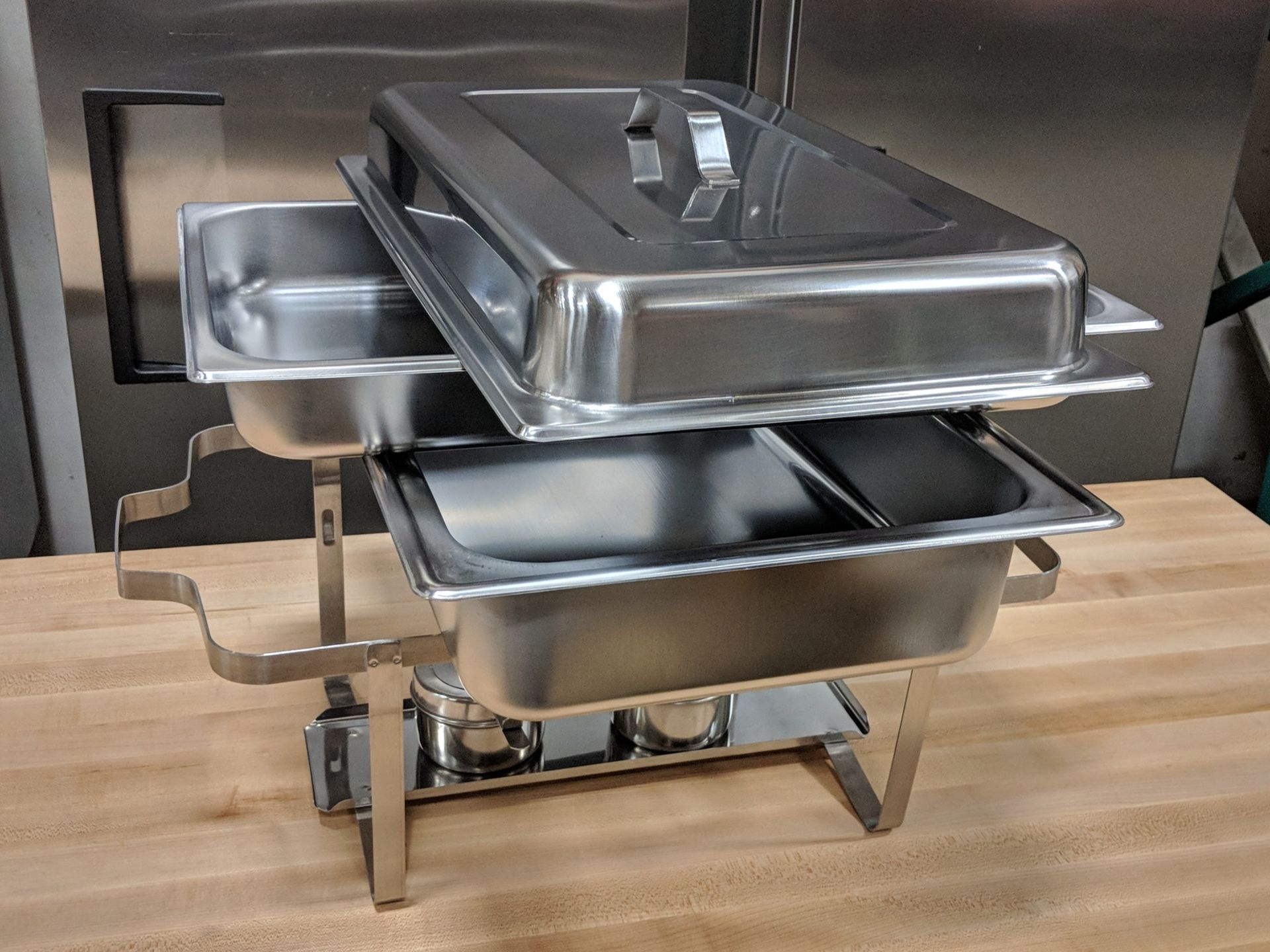 Full Size Chafer - Frame, Fuel Holder, Water Pan, 2.5" Insert and Lid, Update SCC-19 - Image 2 of 8