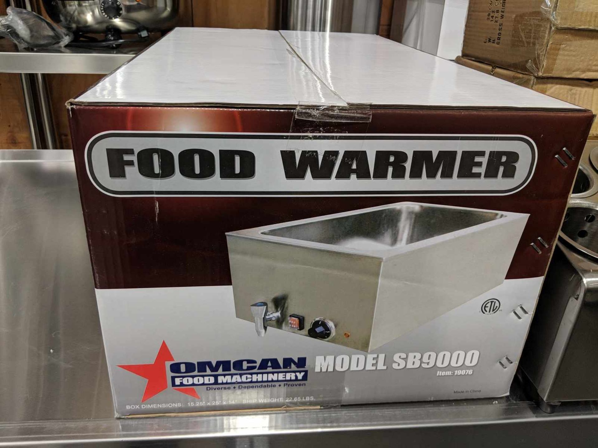 Full Size Food Warmer with Drain, Omcan SB9000 (19076) - Image 3 of 3