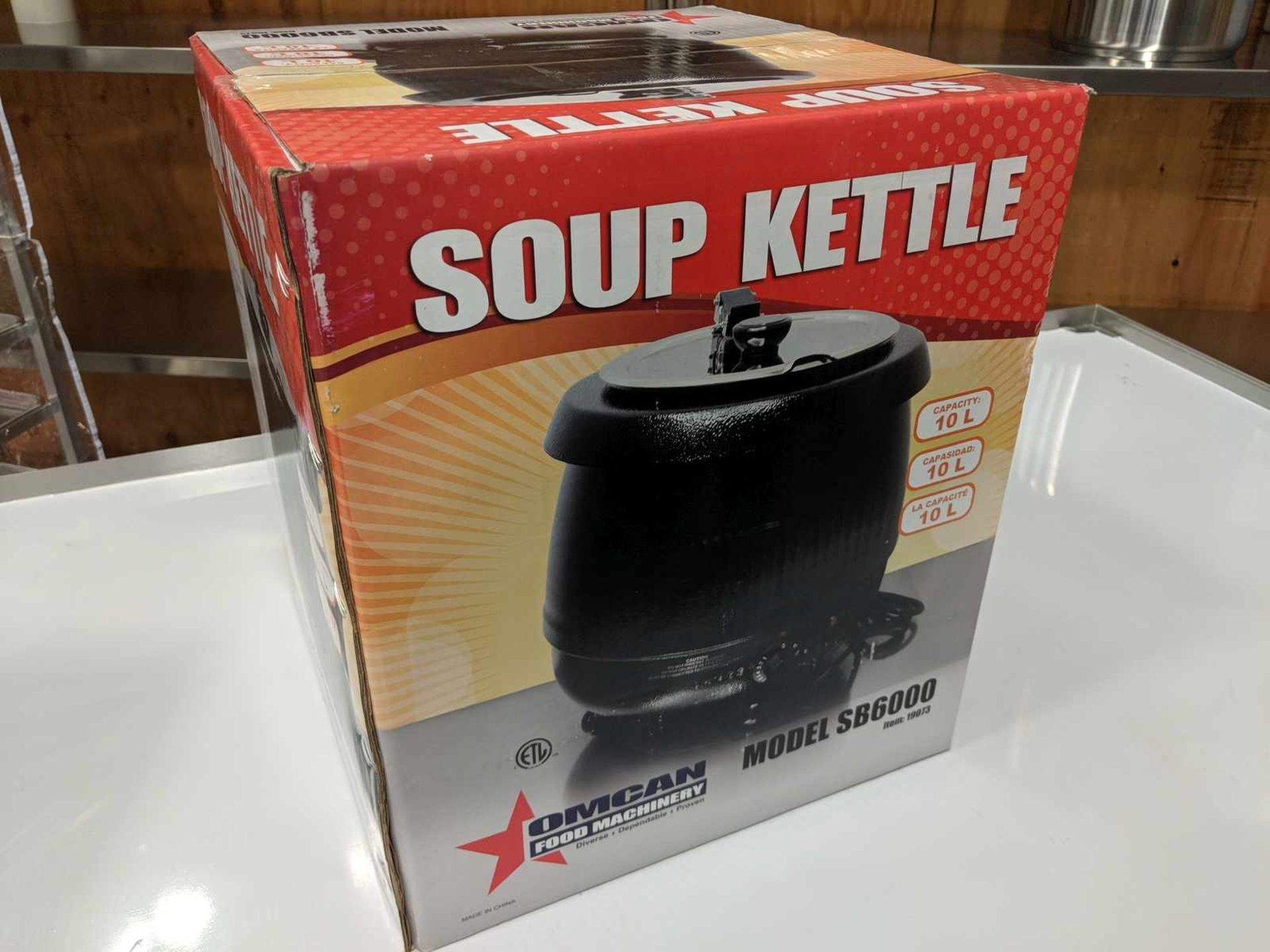 10L Black Soup Kettle with Stainless Lid - Image 7 of 7