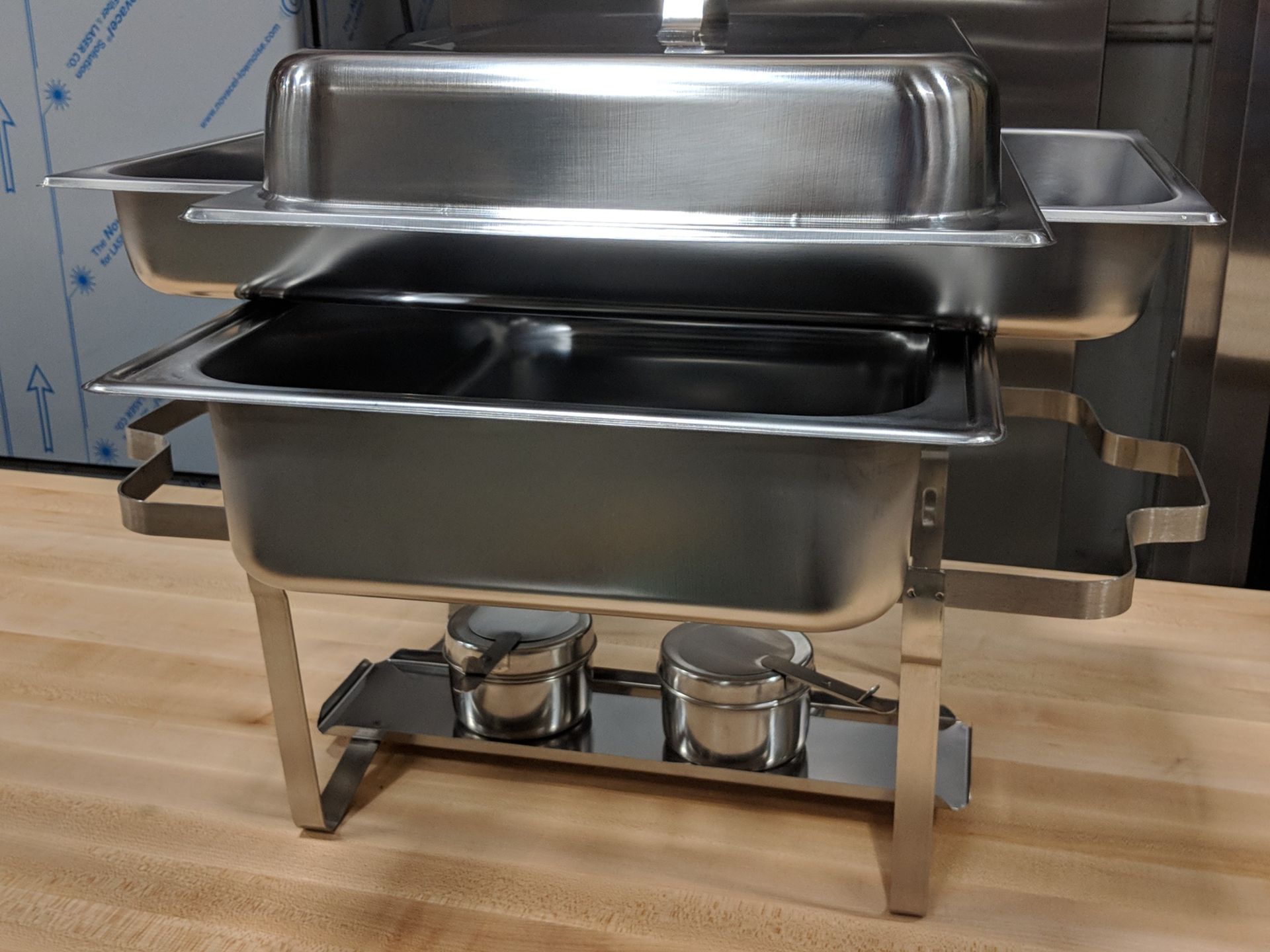 Full Size Chafer - Frame, Fuel Holder, Water Pan, 2.5" Insert and Lid, Update SCC-19 - Image 4 of 8